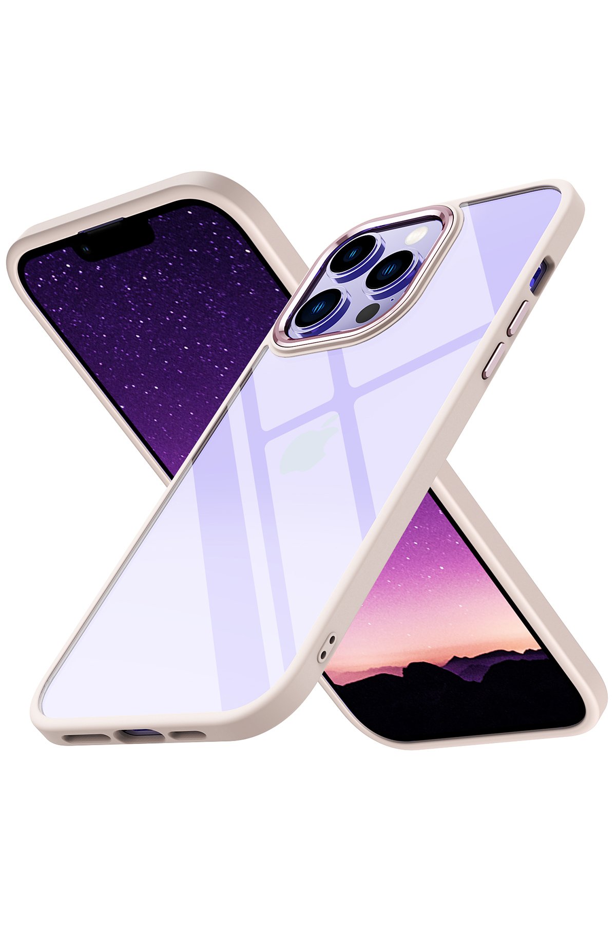 Newface iPhone 14 Pro Kılıf Moshi Lens Magneticsafe Silikon - Sierra Blue