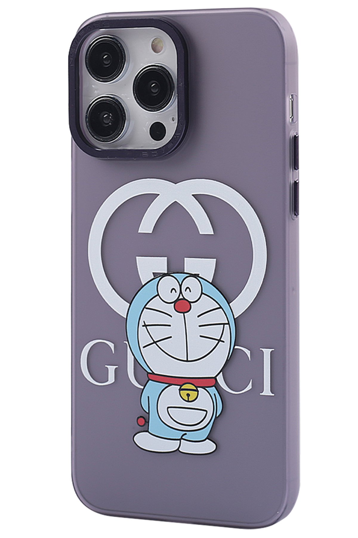 Newface iPhone 14 Pro Kılıf Joke Simli Magneticsafe Kılıf - Derin Mor