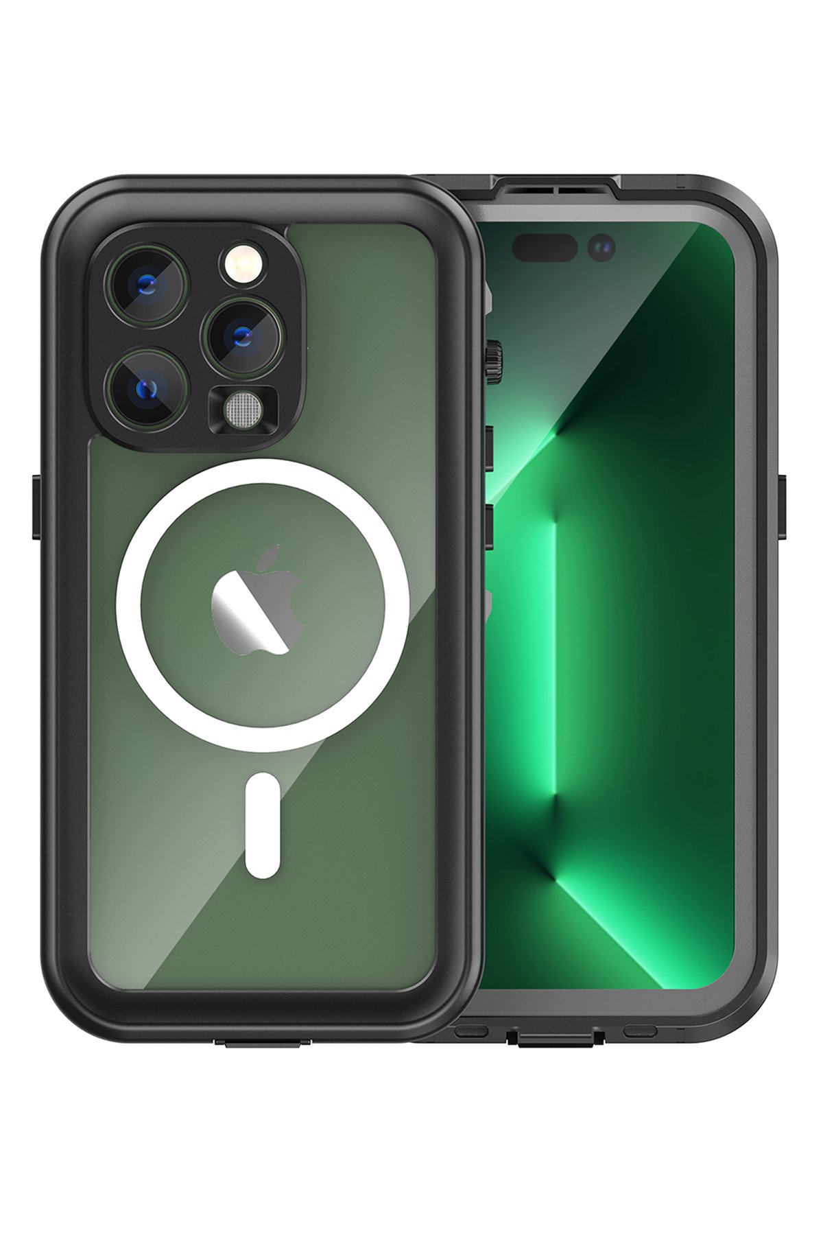 Newface iPhone 14 Pro Kılıf Asya Deri Silikon - Kırmızı