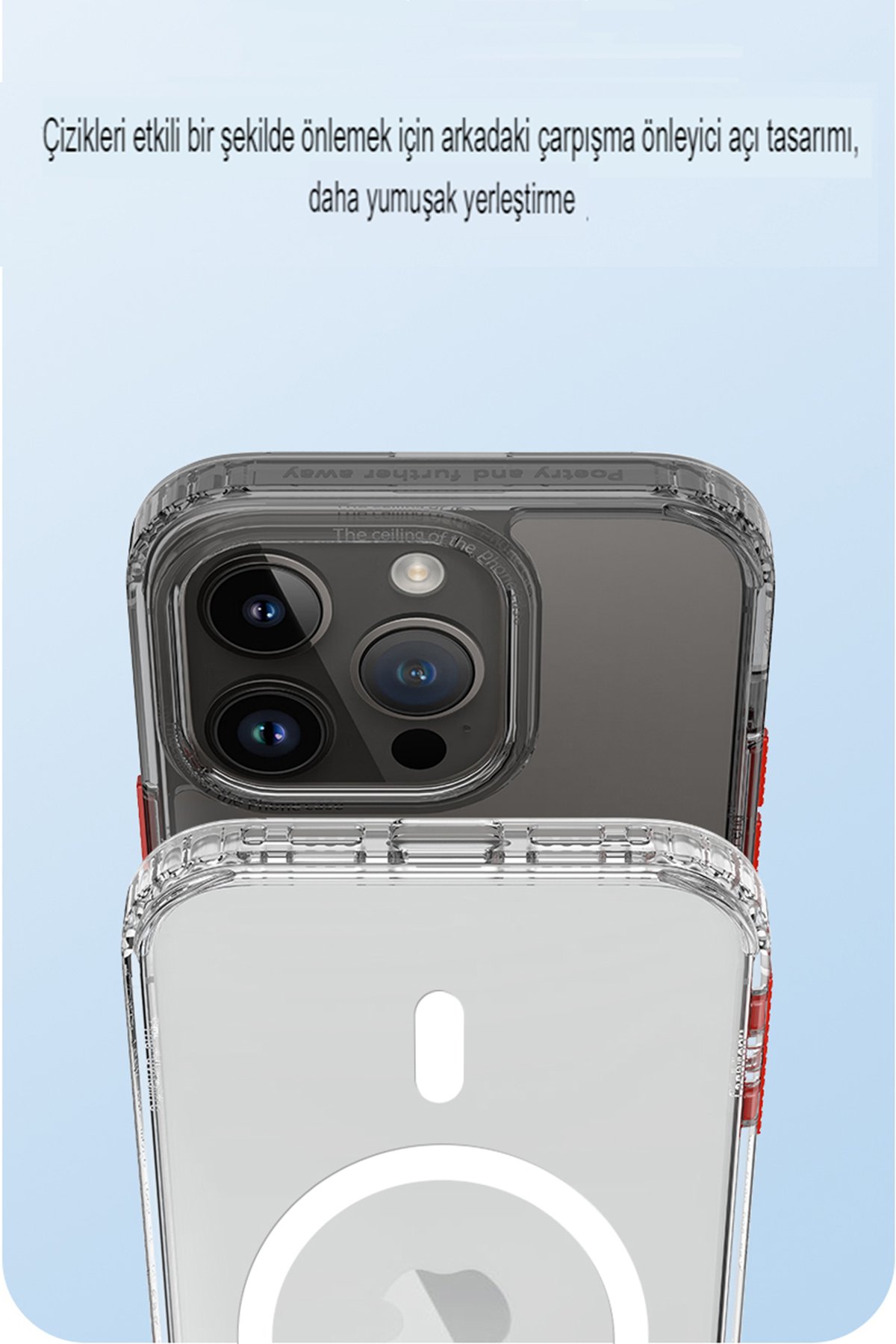 Joko iPhone 14 Pro Frost Standlı Magsafe Kapak - Sierra Blue