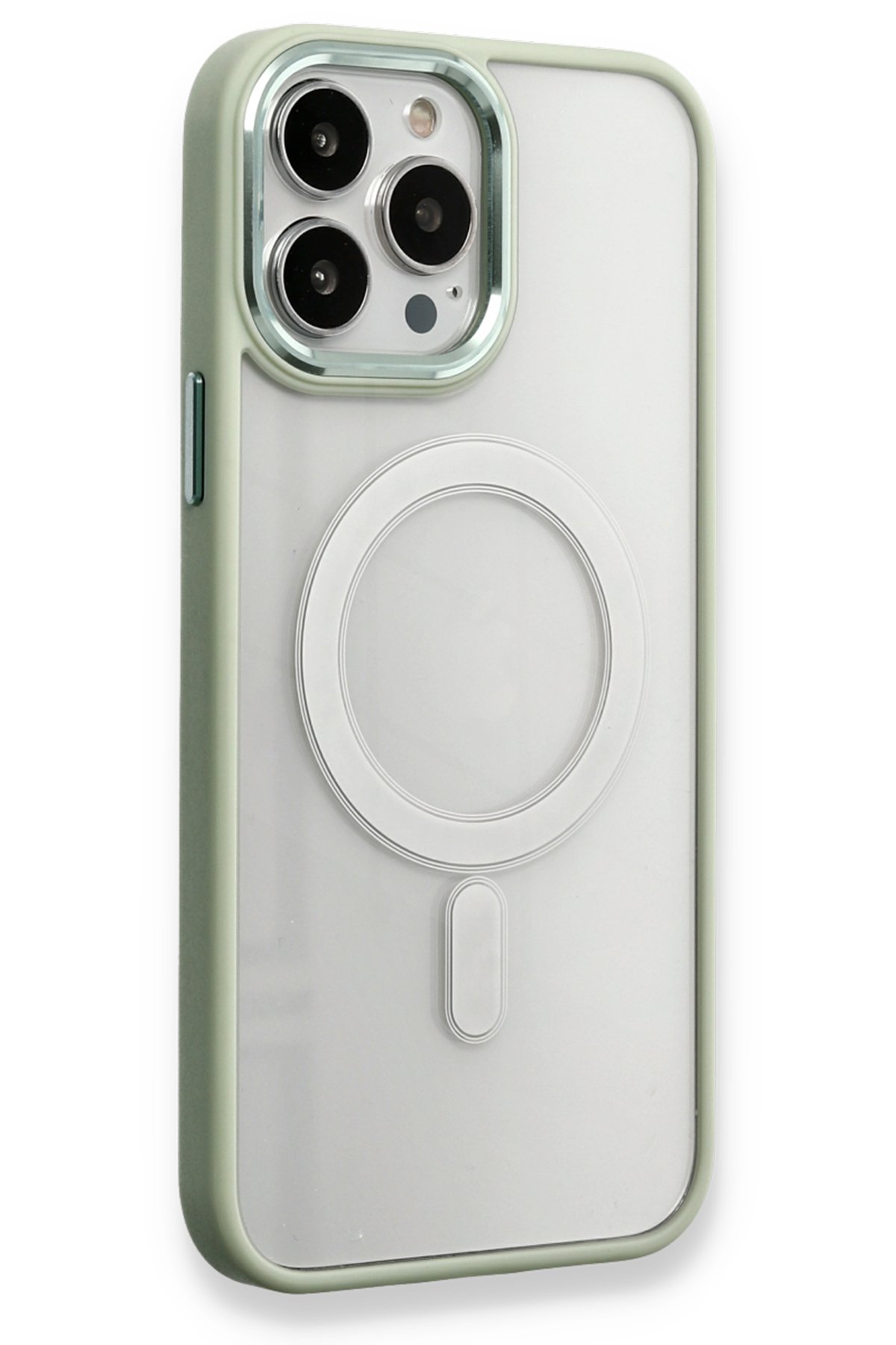 Newface iPhone 14 Pro Kılıf Sofya Yüzüklü Silikon Kapak - Rose