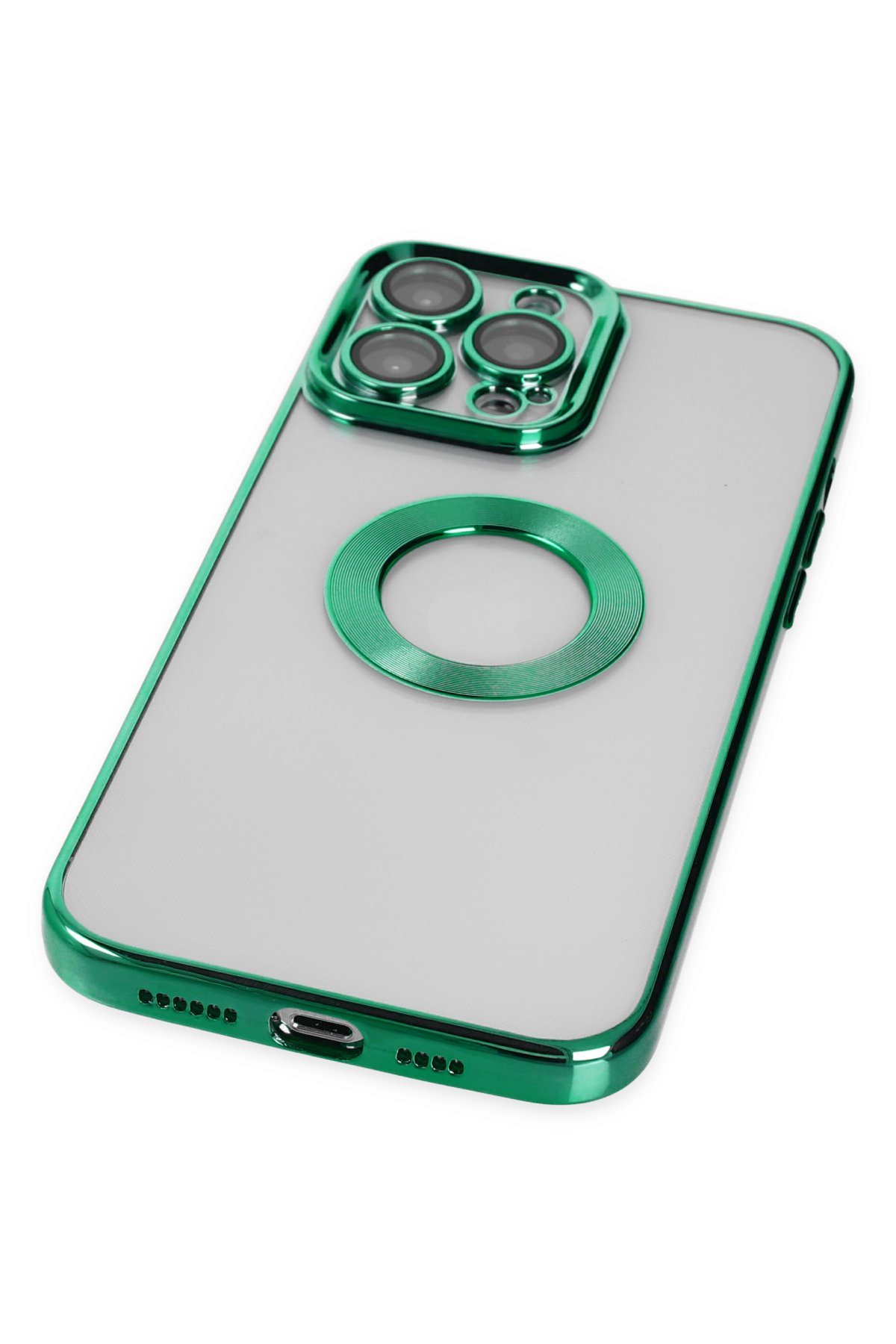 Newface iPhone 14 Pro Kılıf Kronos Magsafe Kapak - Koyu Yeşil