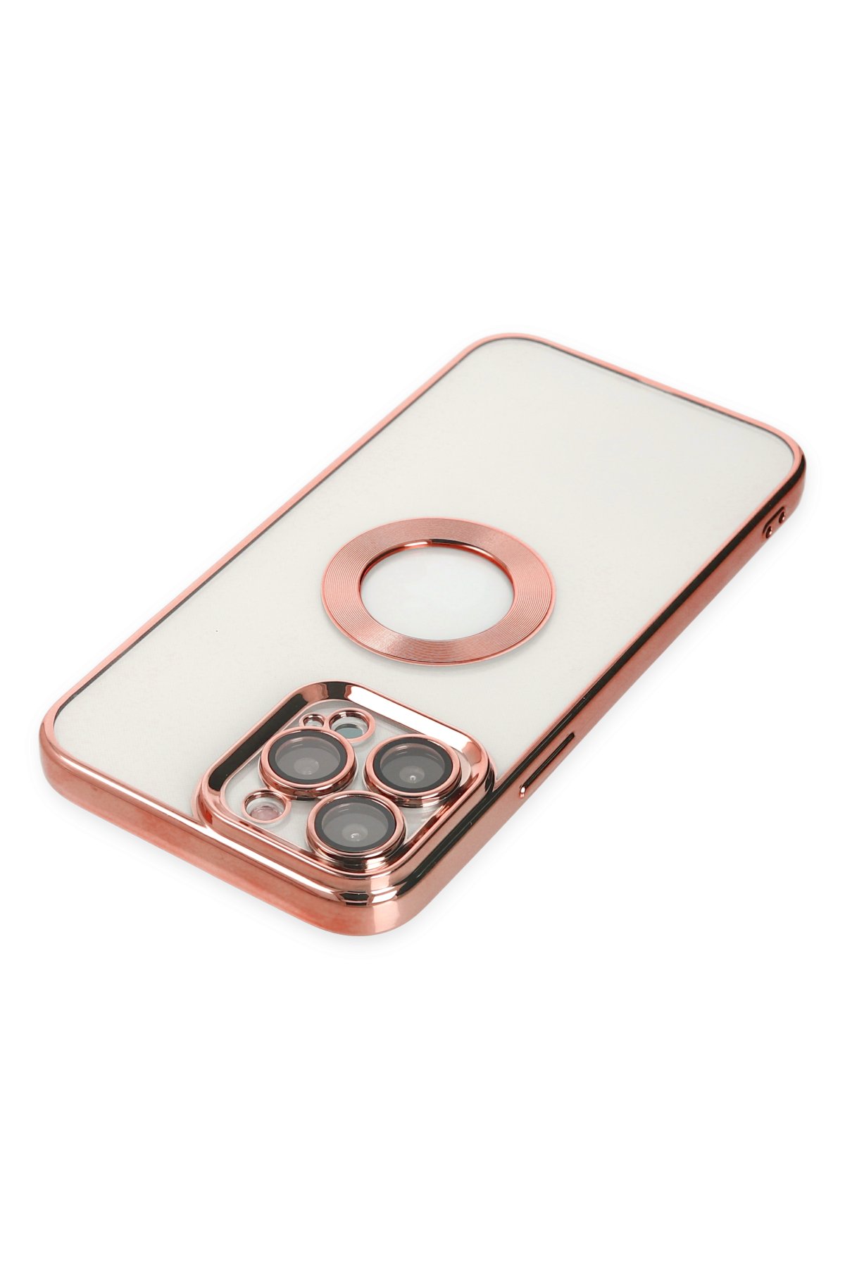 Newface iPhone 14 Pro Kılıf Slot Silikon - Rose Gold