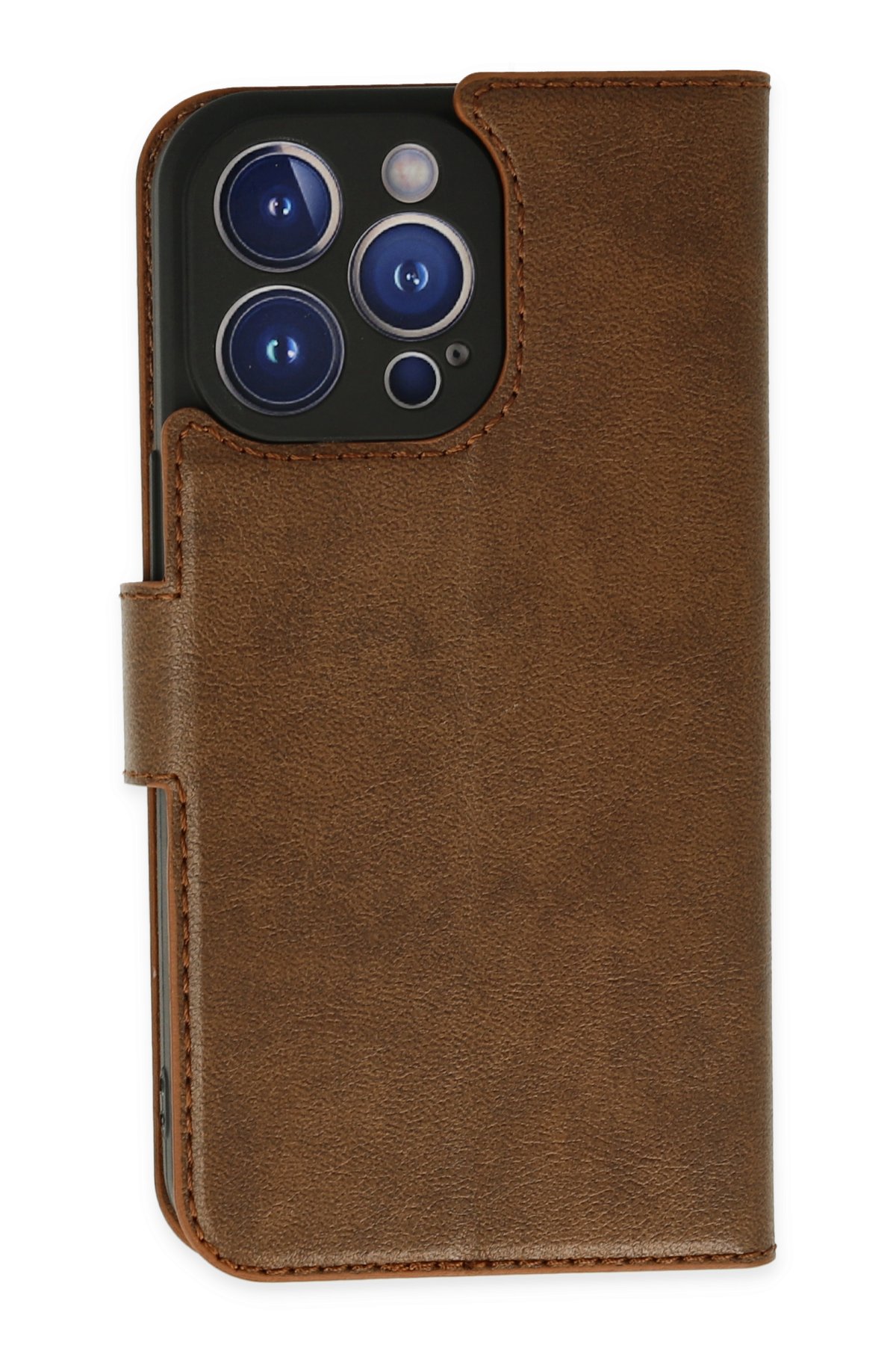 Newface iPhone 14 Pro Kılıf Mudo Magneticsafe Standlı Kapak - Şeffaf