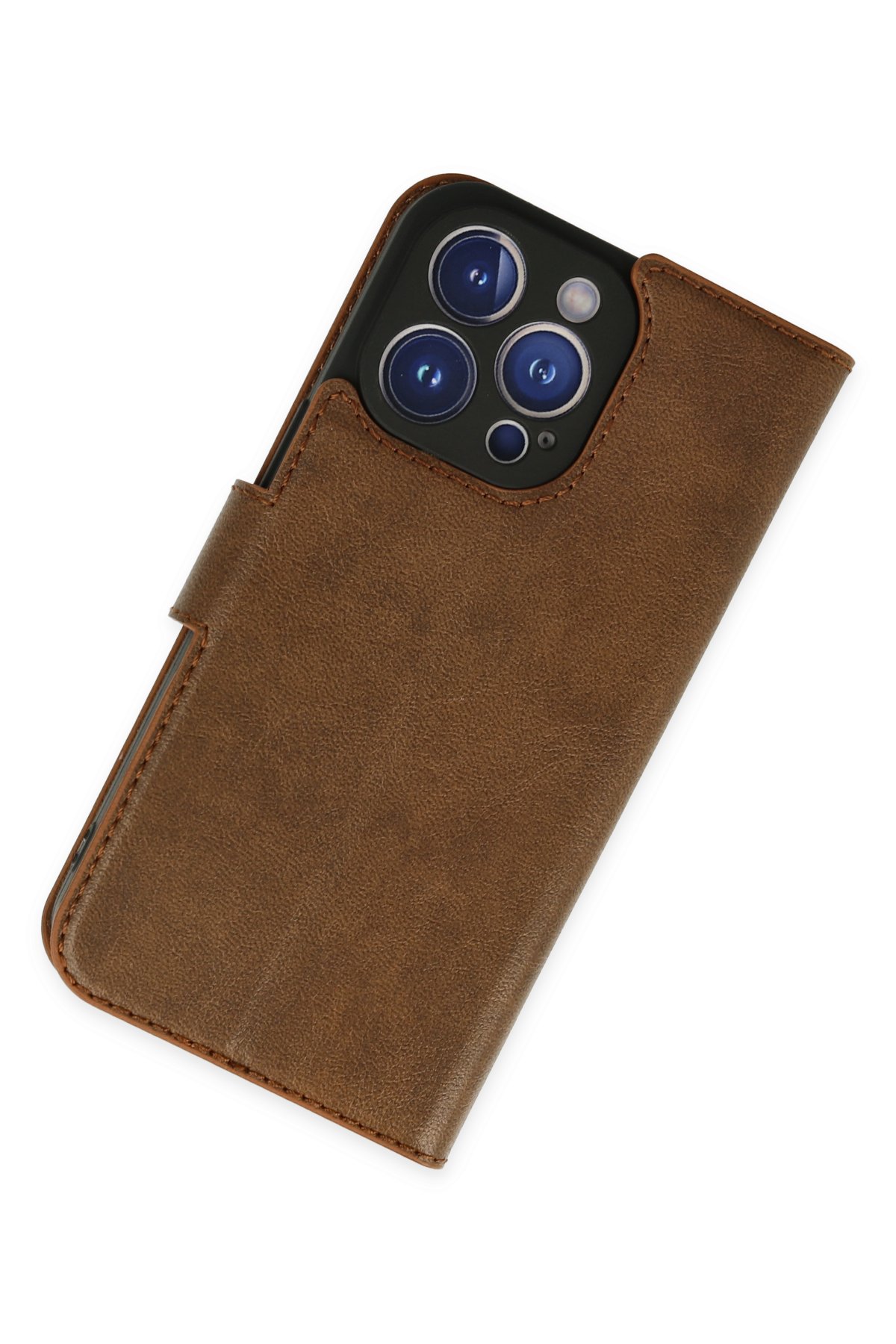 Newface iPhone 14 Pro Kılıf Mudo Magneticsafe Standlı Kapak - Şeffaf