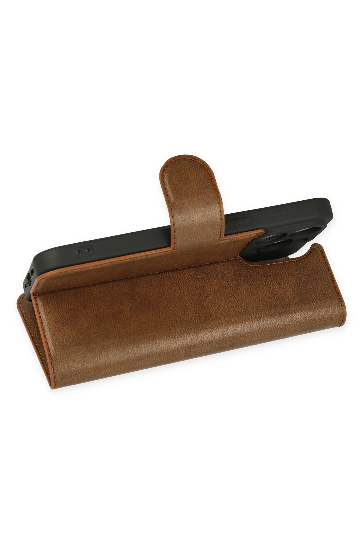 Newface iPhone 14 Pro Kılıf Mudo Magneticsafe Standlı Kapak - Şeffaf