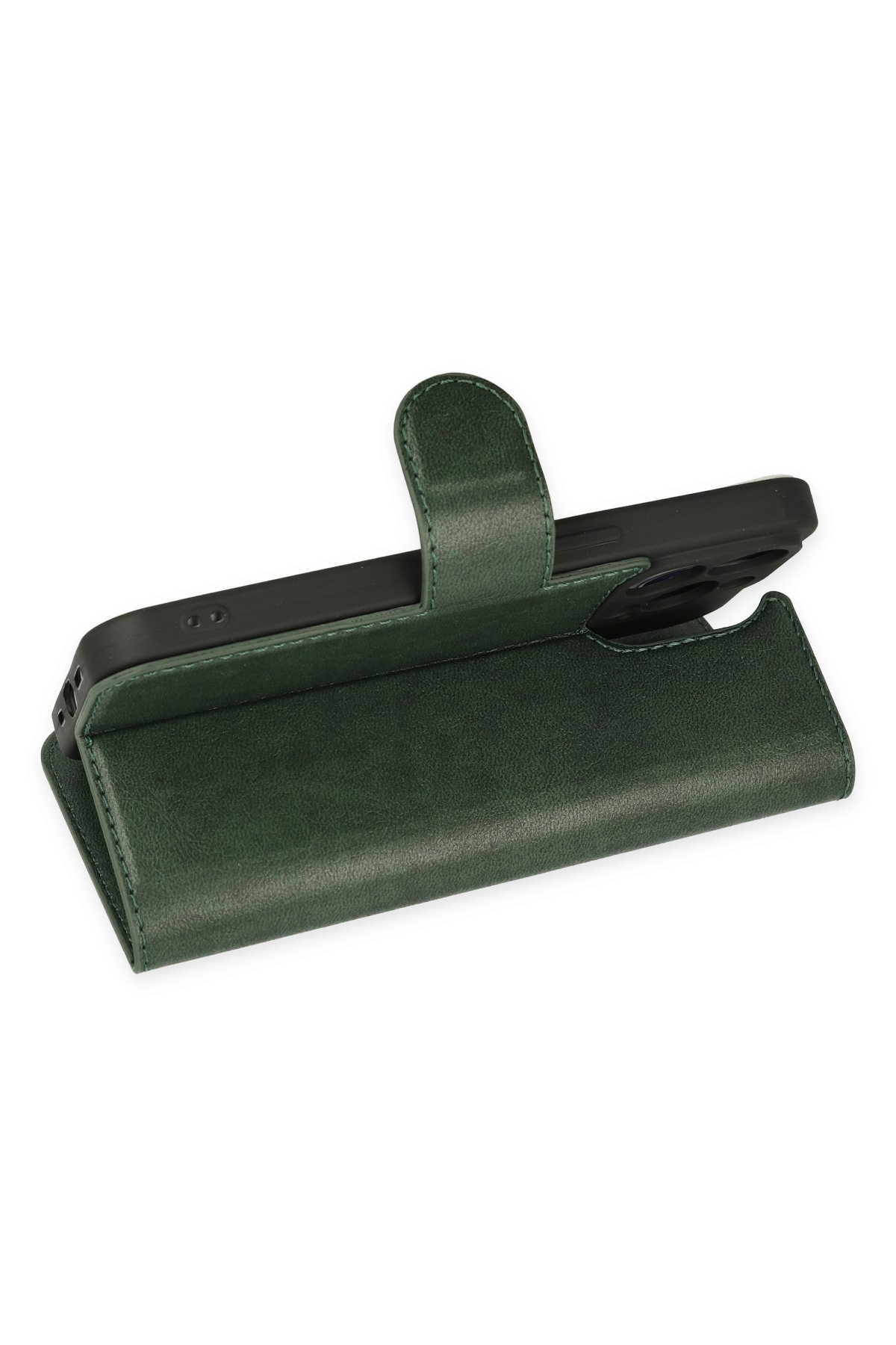 Newface iPhone 14 Pro Kılıf Ozzi Magsafe Deri Kapak - Lacivert