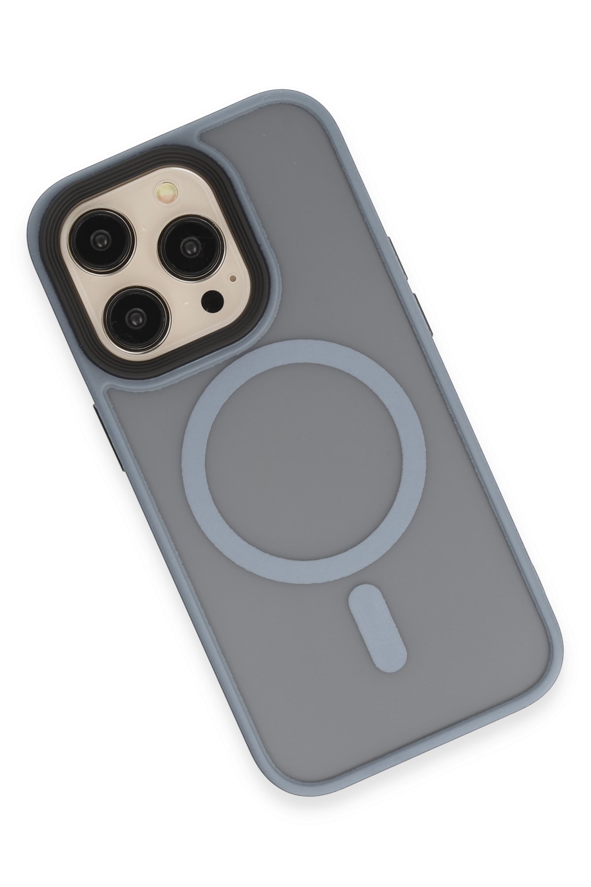 Newface iPhone 14 Pro Kılıf Element Magneticsafe Sert Kapak - Sierra Blue