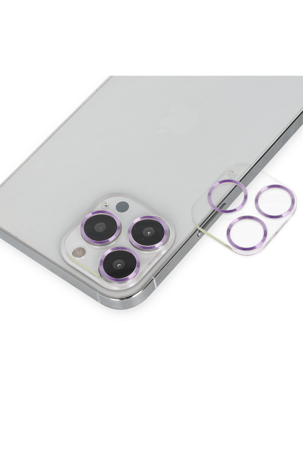 Newface iPhone 14 Pro Max Kılıf Pars Lens Yüzüklü Silikon - Lacivert