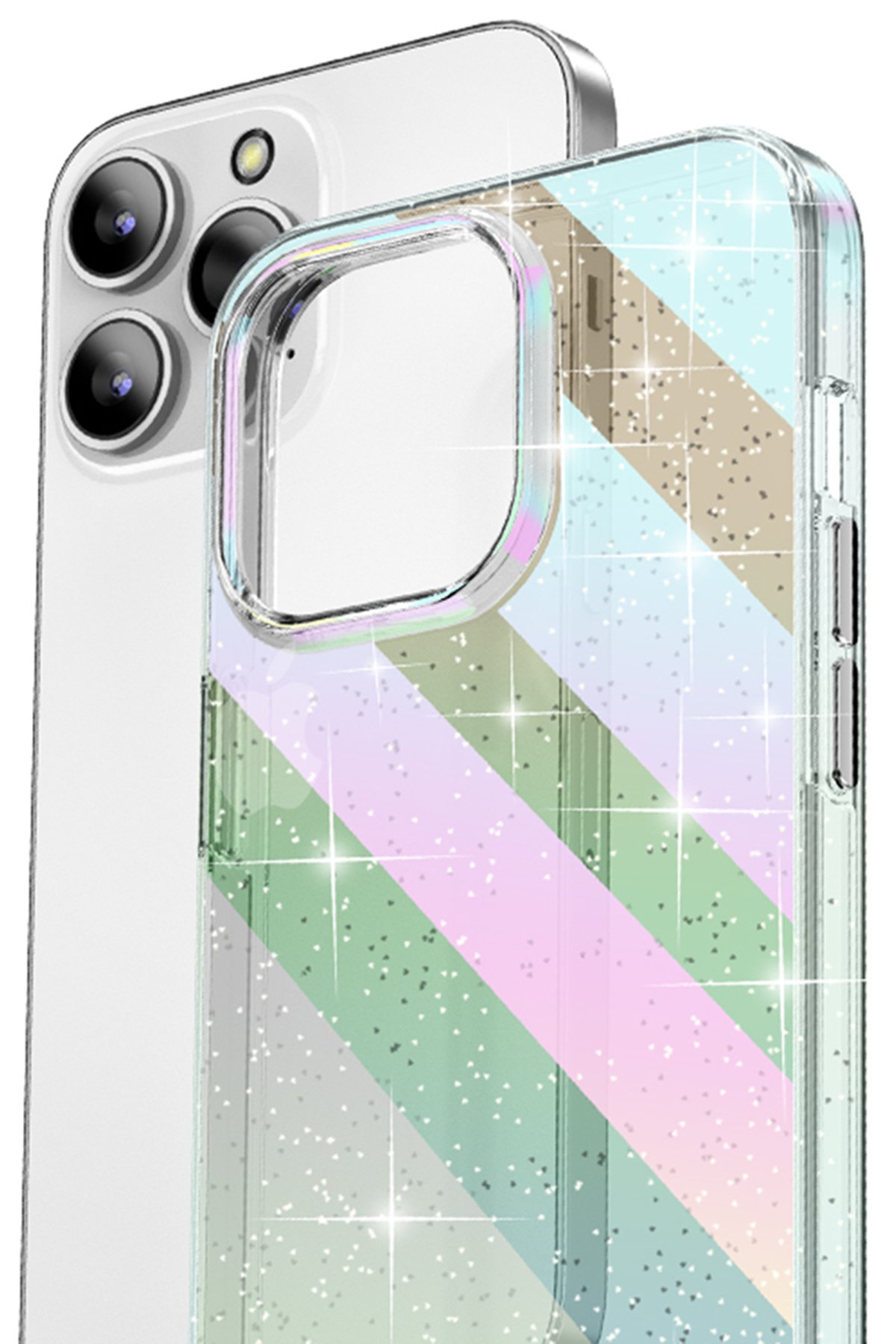 Newface iPhone 14 Pro Max Kılıf Prada Desenli Kapak - Prada Mor - 3