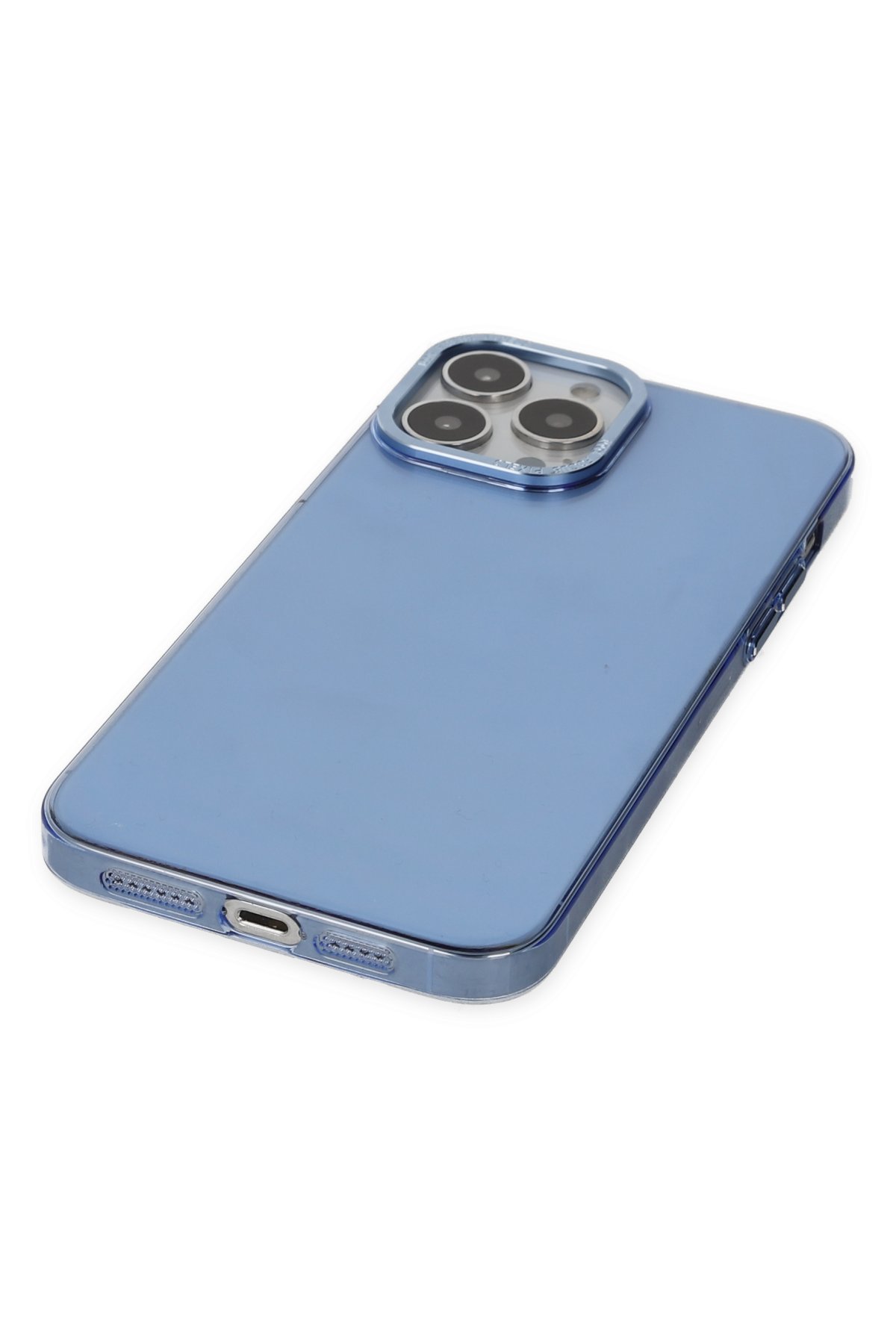 Newface iPhone 14 Pro Max Kılıf Boyi Silikon Kapak - Gümüş
