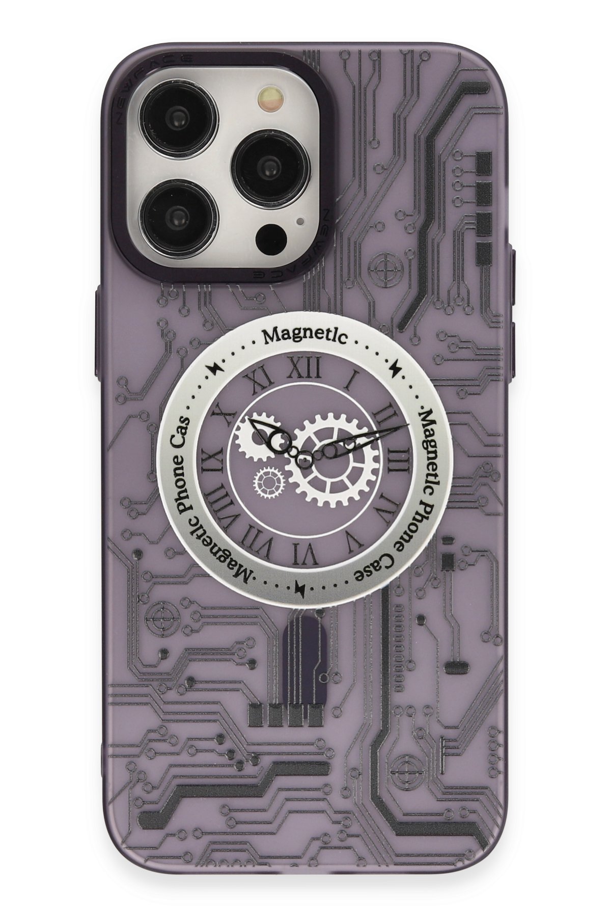 Newface iPhone 14 Pro Max Kılıf Modos Metal Kapak - Mavi