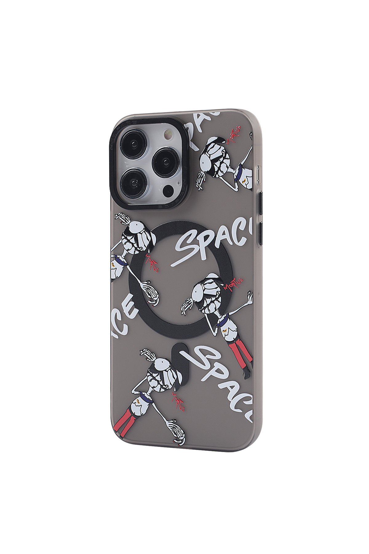 Newface iPhone 14 Pro Max Kılıf Divo Lazer Askılı Magsafe Kapak - Pembe