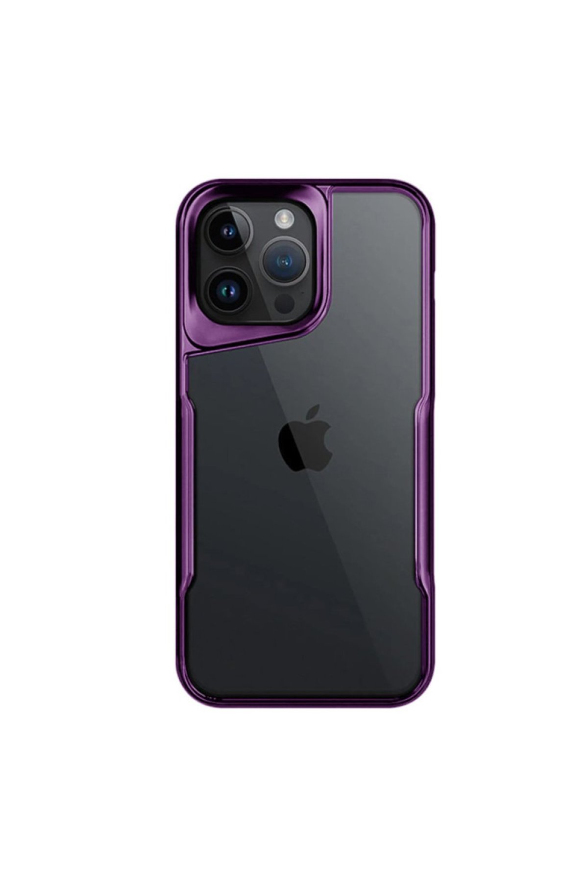 Newface iPhone 14 Pro Max Kılıf Sofya Yüzüklü Silikon Kapak - Siyah