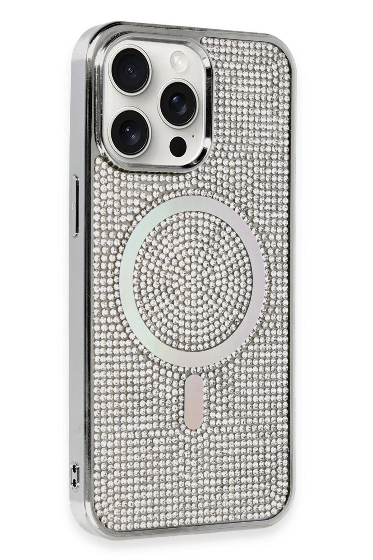 Newface iPhone 14 Pro Max Kılıf King Kapak - Gri-Siyah