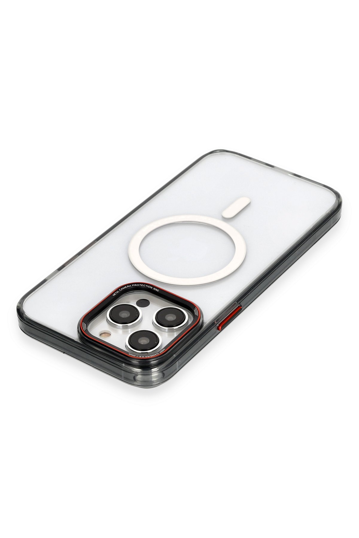 Newface iPhone 14 Pro Max Kılıf Uag Fiber Magneticsafe Silikon - Kırmızı