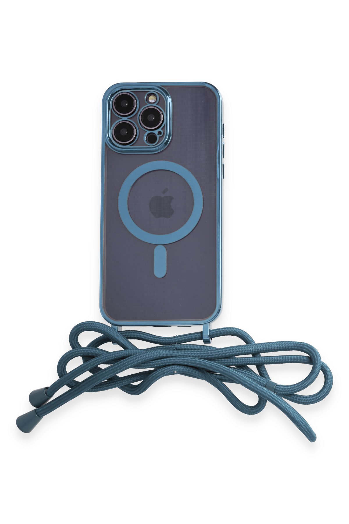 Newface iPhone 14 Pro Max Kılıf Teleskop Lens Magsafe Silikon Kapak - Siyah