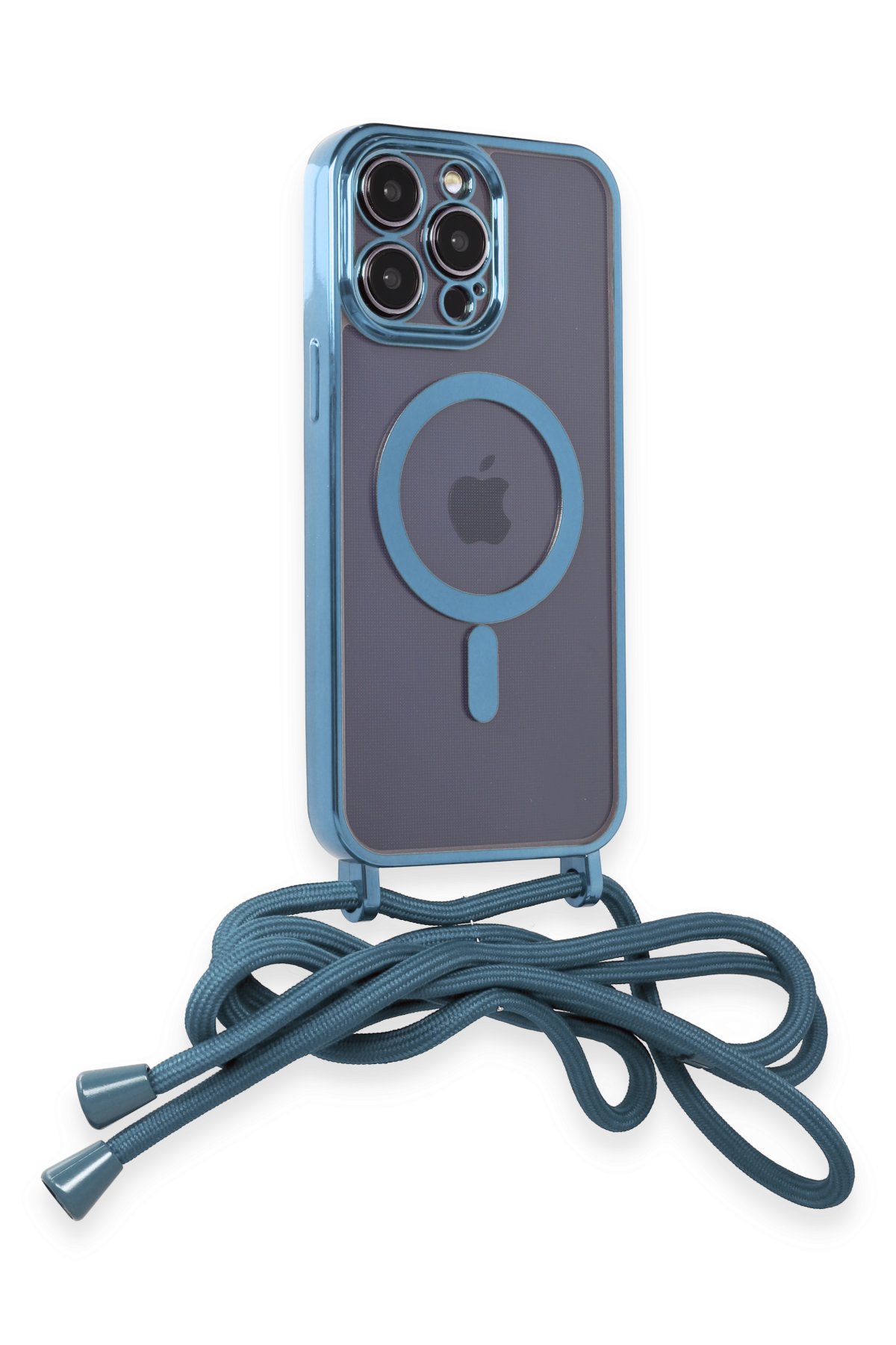 Newface iPhone 14 Pro Max Kılıf Teleskop Lens Magsafe Silikon Kapak - Siyah