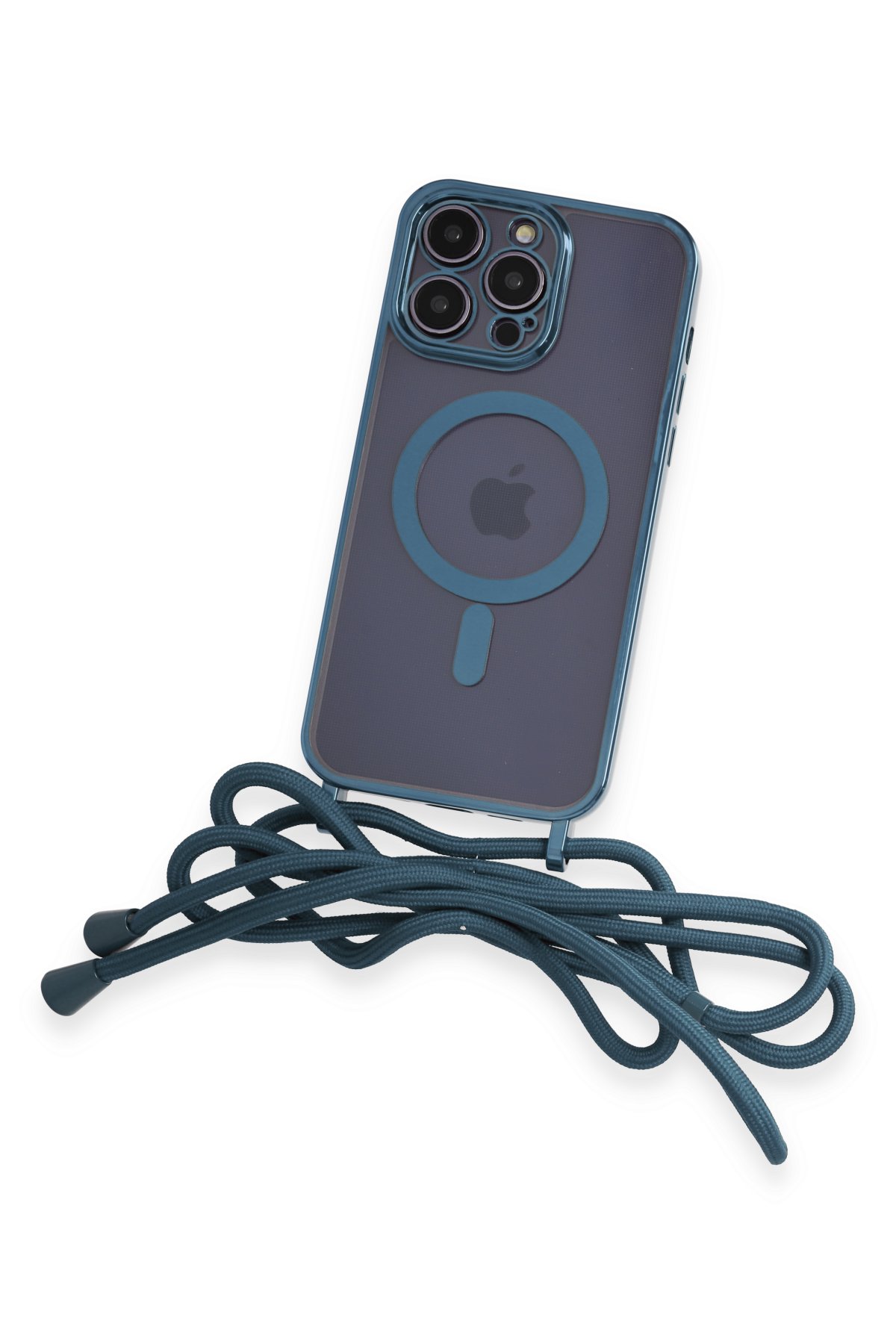 Newface iPhone 14 Pro Max Kılıf Teleskop Lens Magsafe Silikon Kapak - Siyah