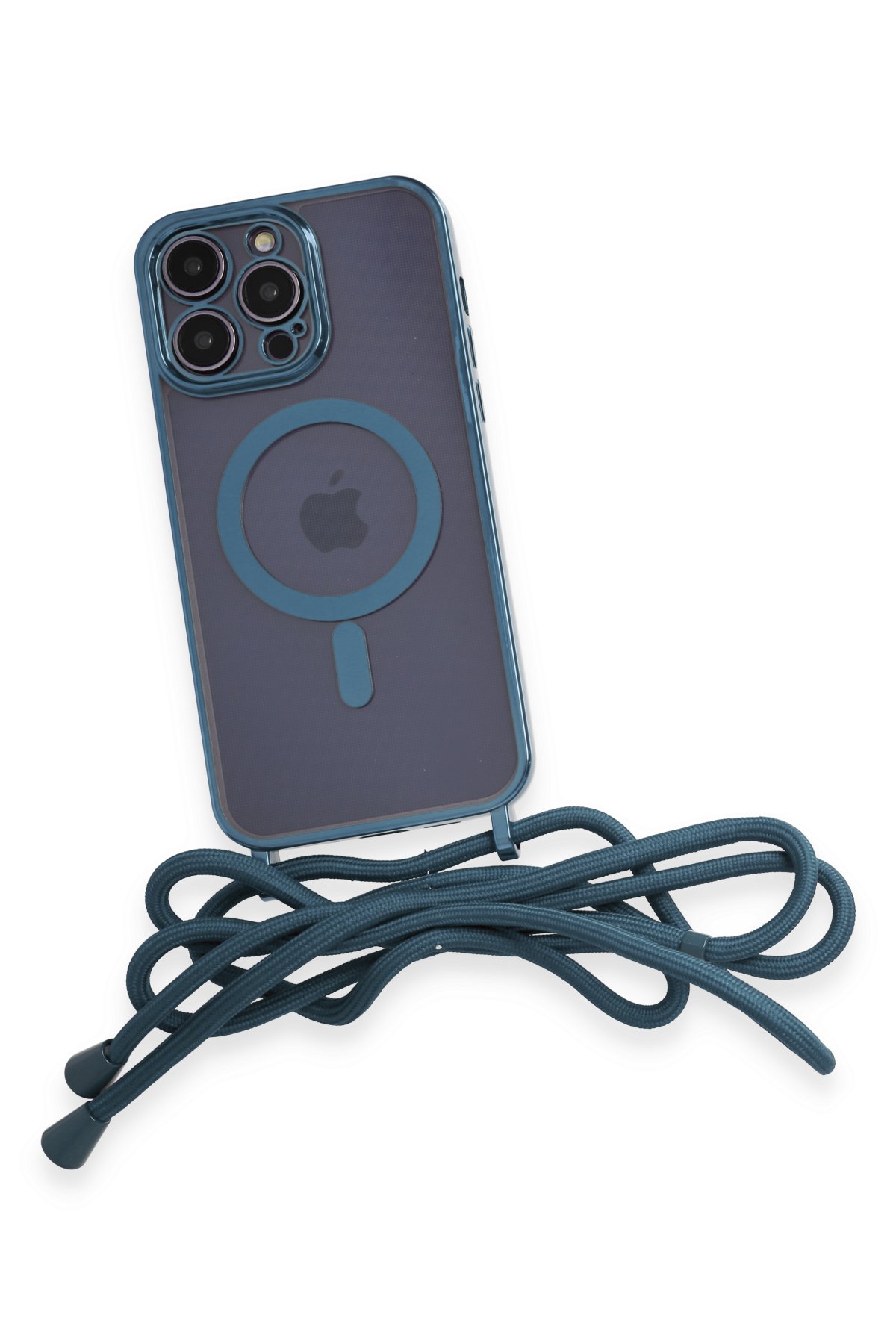 Newface iPhone 14 Pro Max Kılıf Teleskop Lens Magsafe Silikon Kapak - Siyah