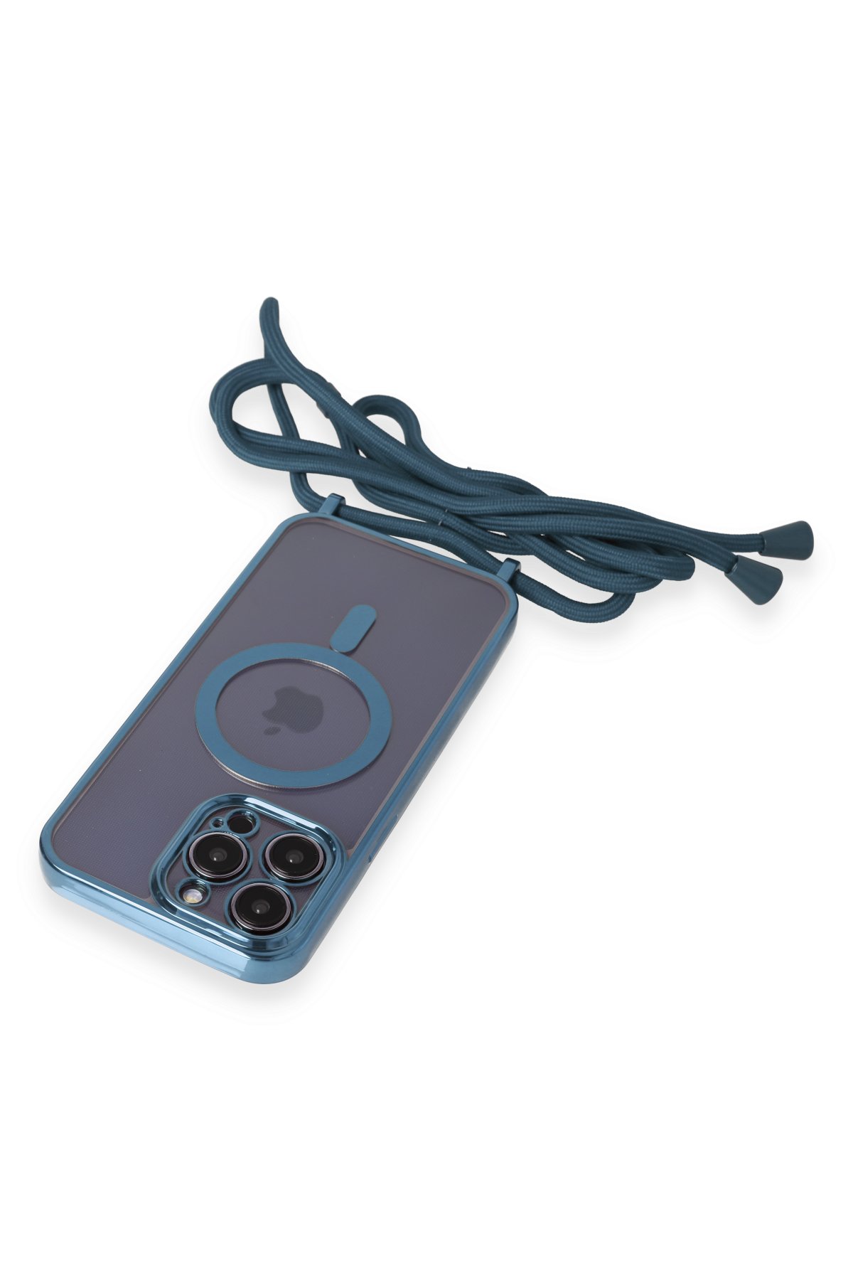 Newface iPhone 14 Pro Max Kılıf Teleskop Lens Magsafe Silikon Kapak - Siyah