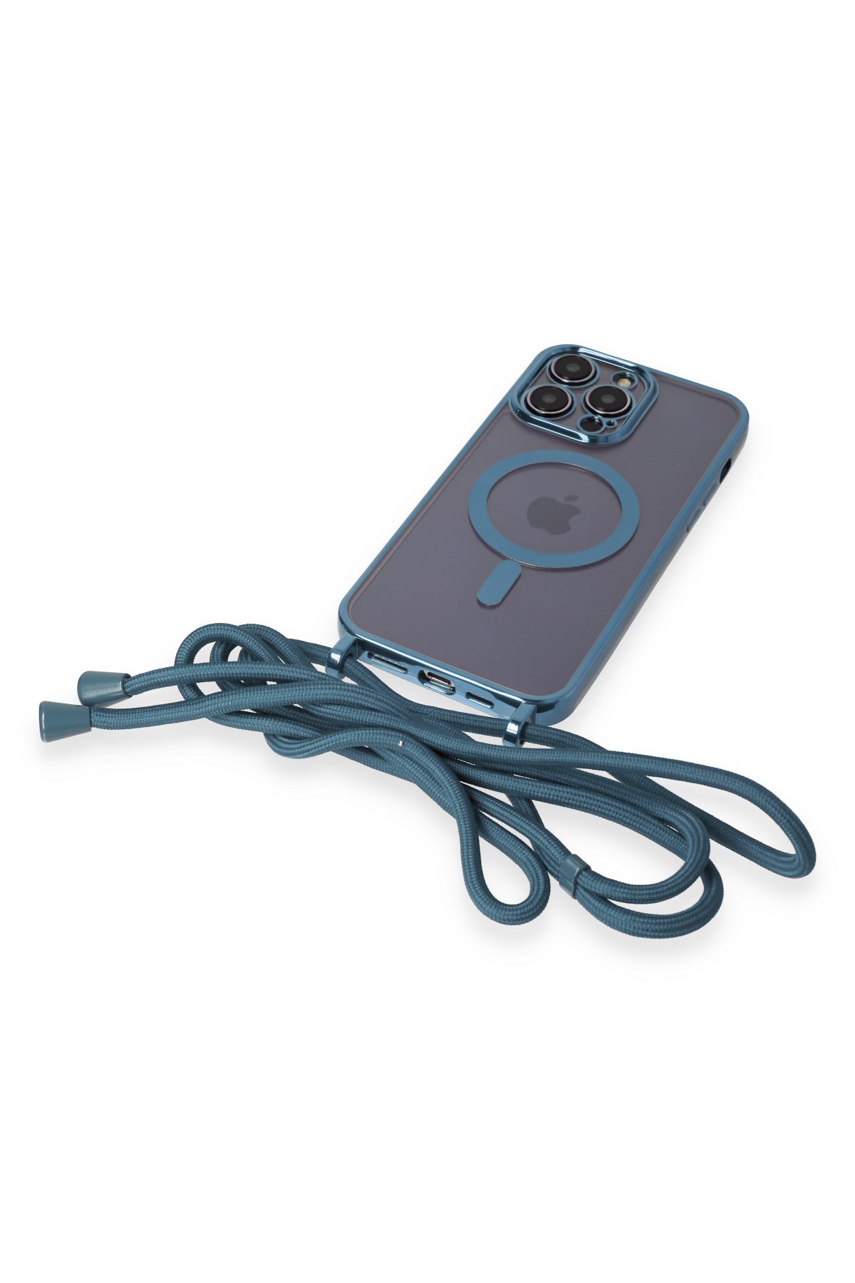 Newface iPhone 14 Pro Max Kılıf Teleskop Lens Magsafe Silikon Kapak - Siyah