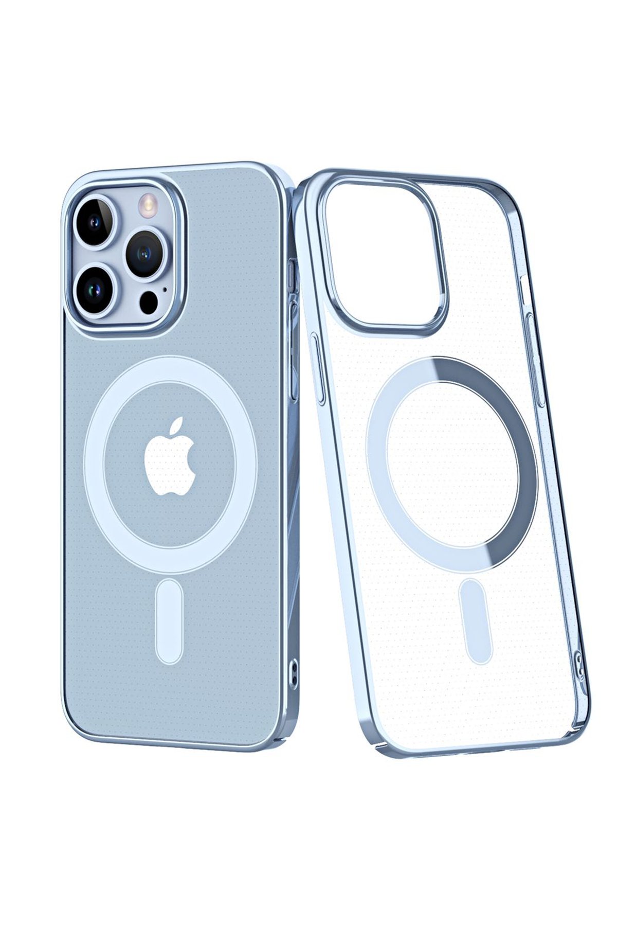 Newface iPhone 14 Pro Max Kılıf Daisy Simli Magsafe Kapak - Siyah