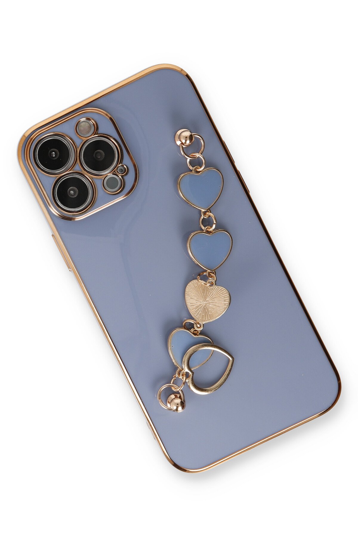 Newface iPhone 14 Pro Max Kılıf Coco Elit Kapak - Gold