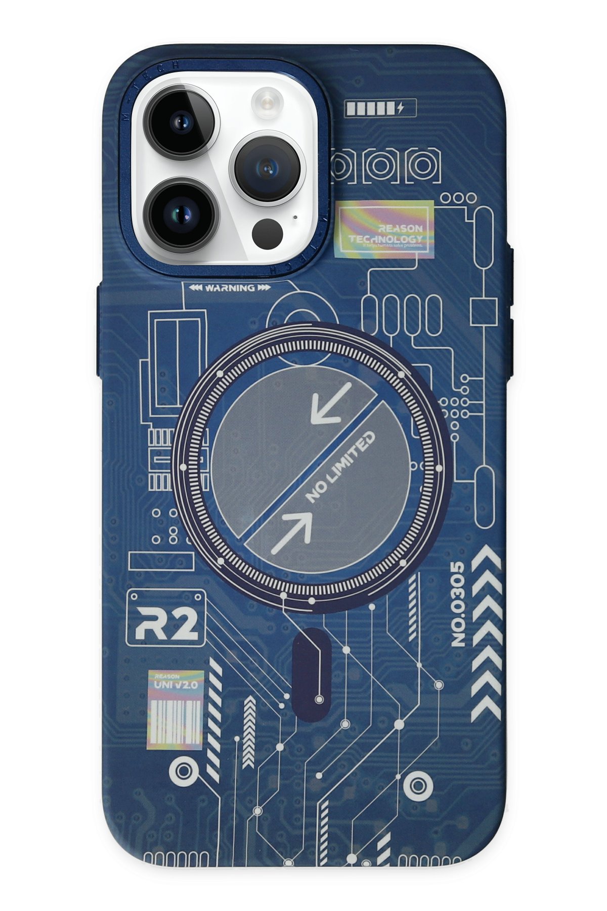 Newface iPhone 14 Pro Max Kılıf Reflexion Desenli Kapak - Desen 6