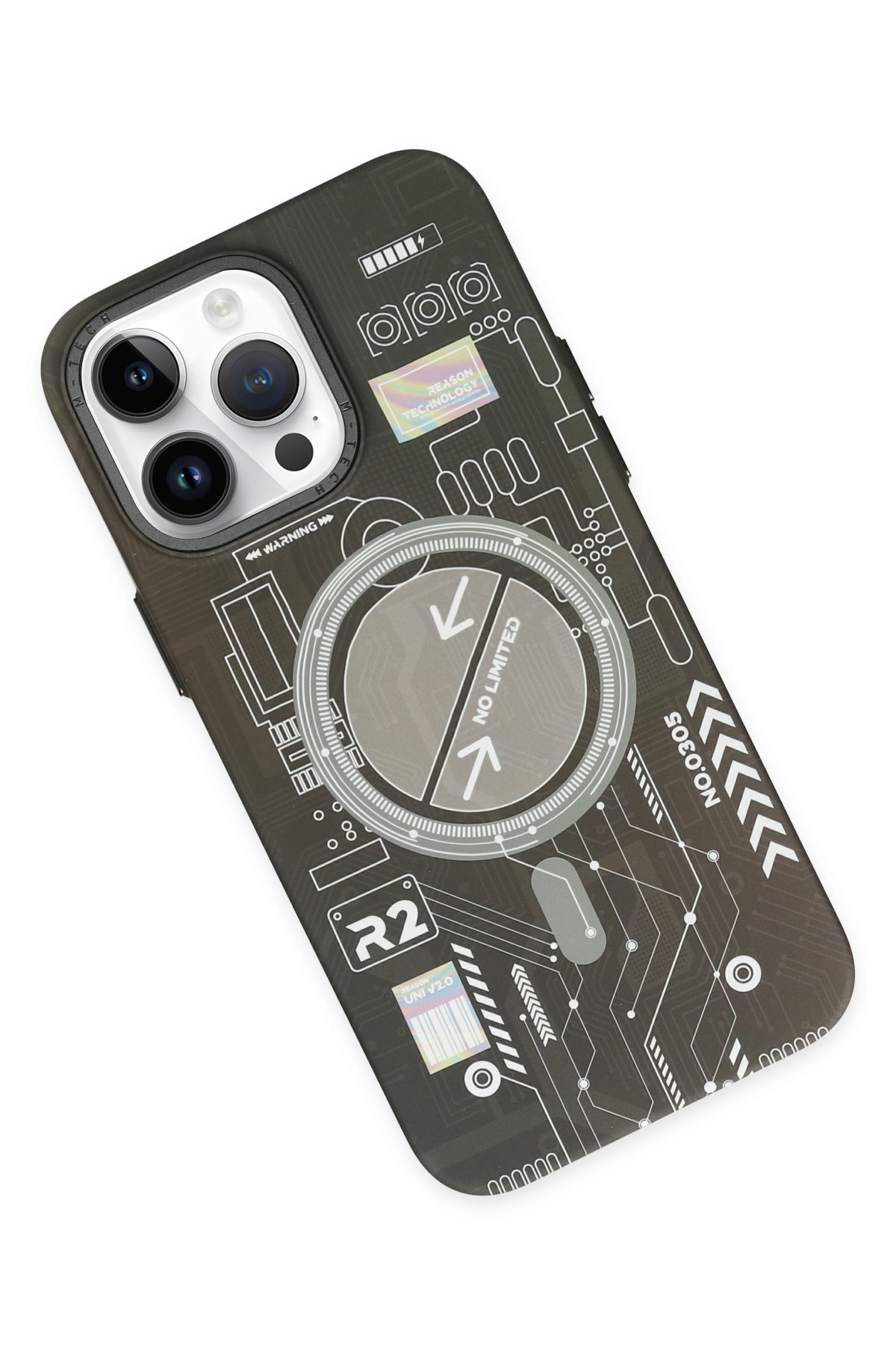 Newface iPhone 14 Pro Max Kılıf Boyi Silikon Kapak - Gümüş