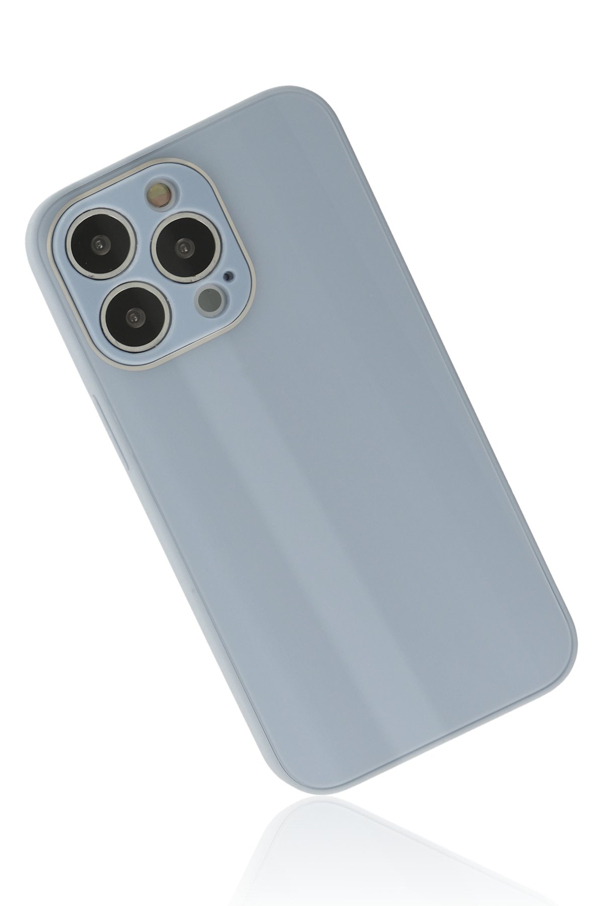 Newface iPhone 14 Pro Max Kılıf Magneticsafe Lazer Silikon - Sierra Blue