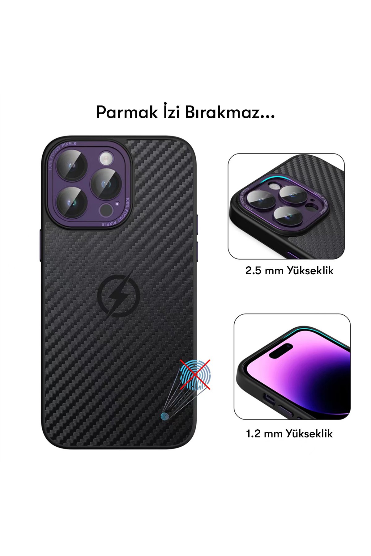 Newface iPhone 14 Pro Max Kılıf Zuma Kartvizitli Yüzüklü Silikon - Lacivert