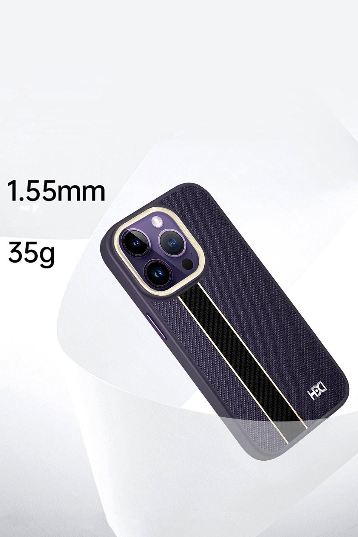 HDD iPhone 14 Pro Max Kılıf HBC-155 Lizbon Kapak - Siyah