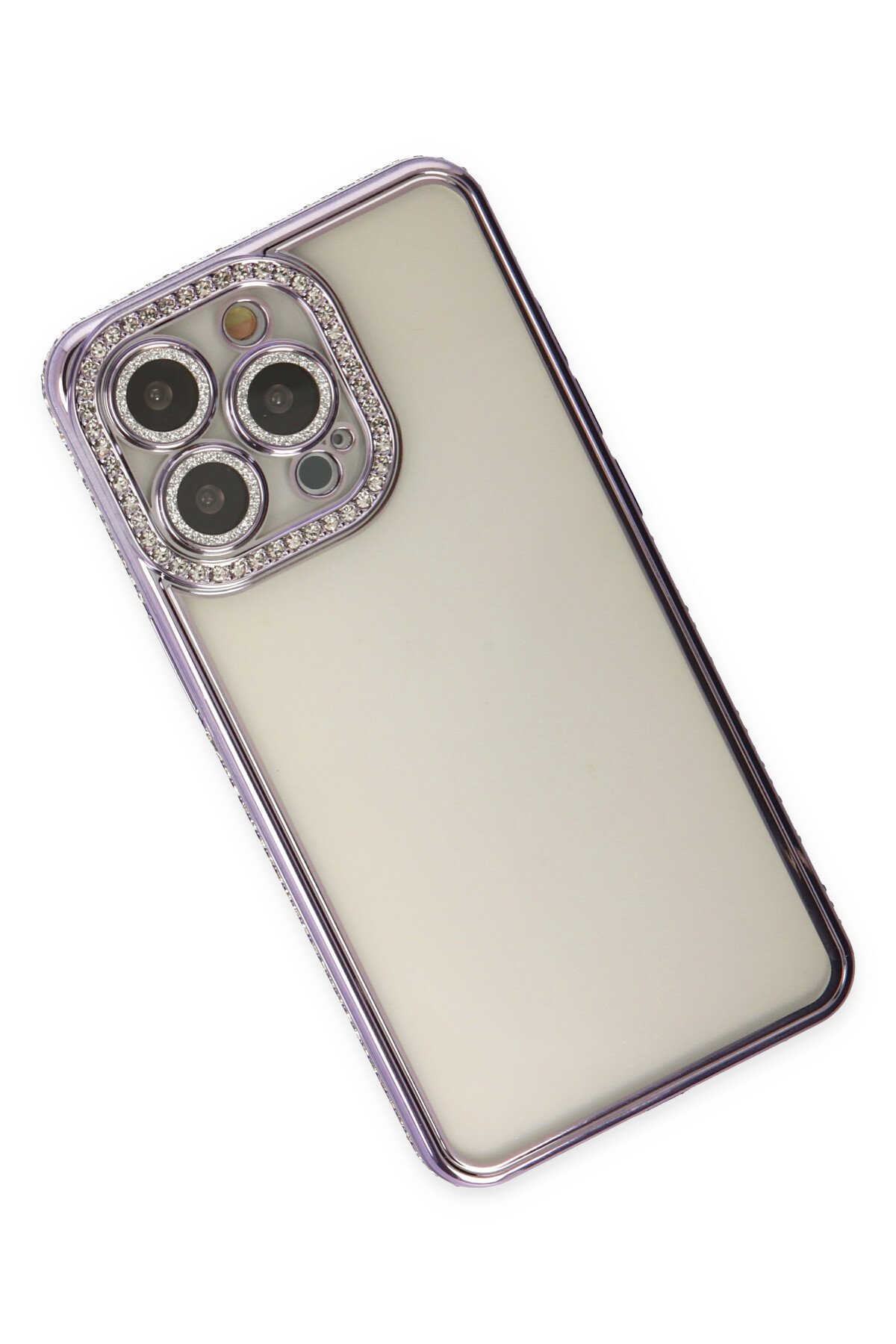 Newface iPhone 14 Pro Max Kılıf Glass Kapak - Bordo
