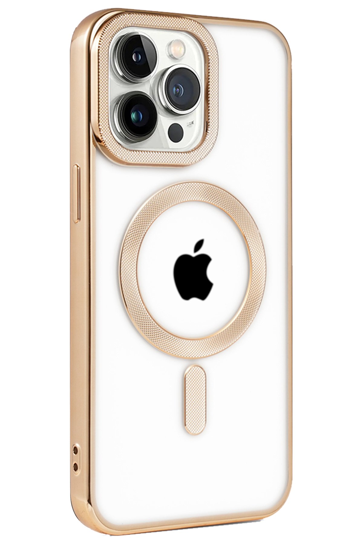 Newface iPhone 14 Pro Max Kılıf Glow Magsafe Kapak - Turuncu