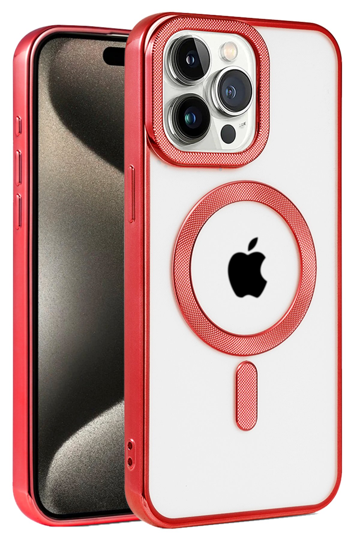 Newface iPhone 14 Pro Max Kılıf Platin Silikon - Pembe