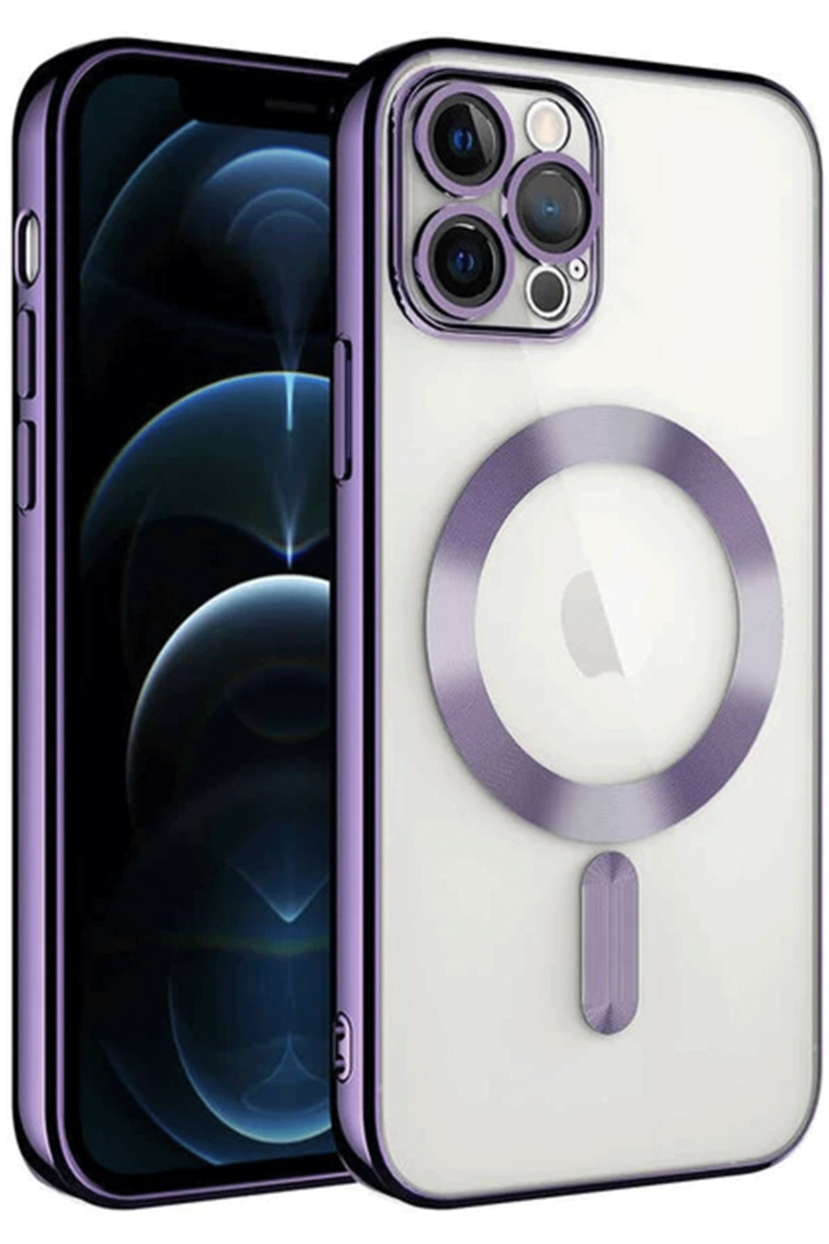 Newface iPhone 14 Pro Max Kılıf Element Silikon - Gümüş