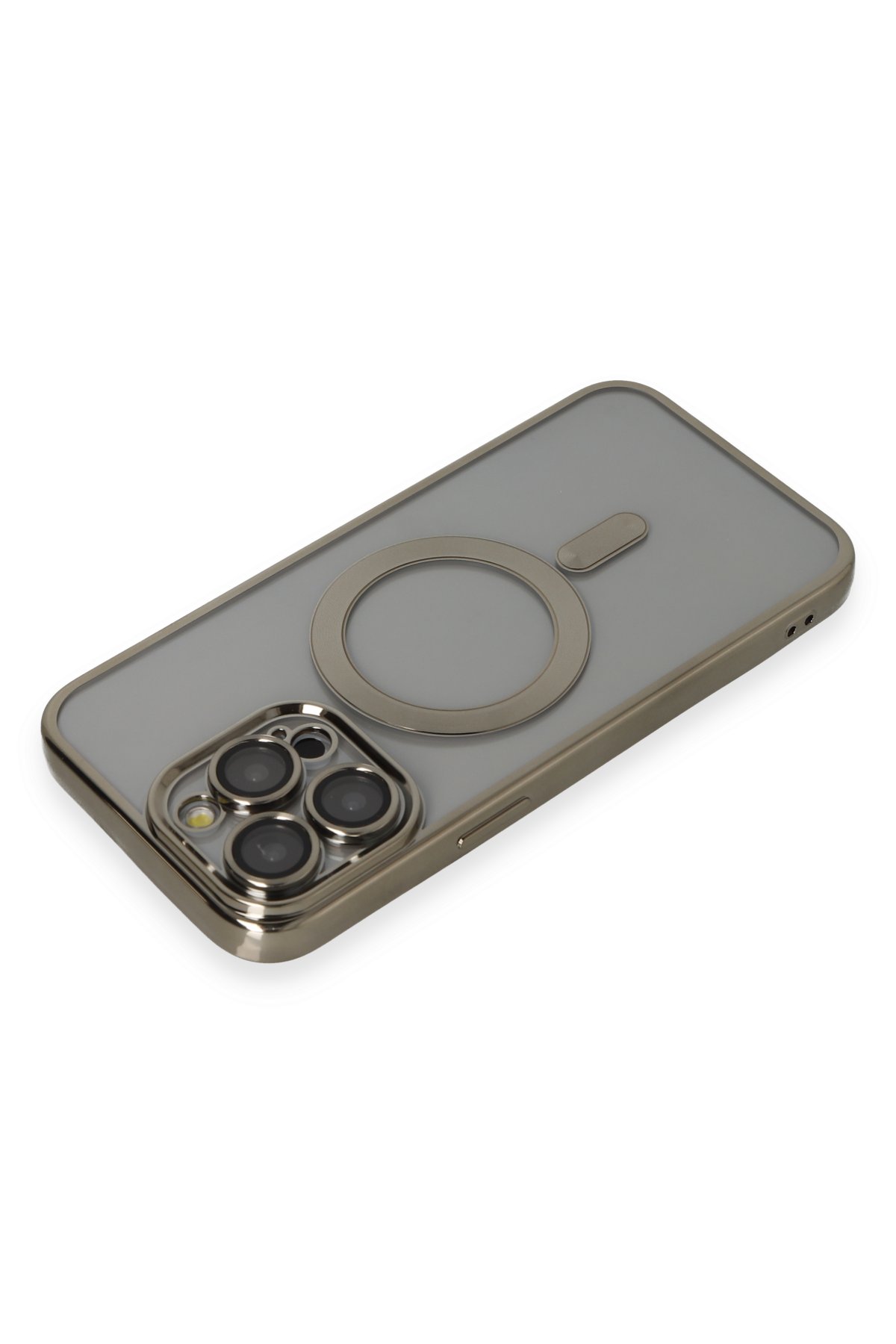 Newface iPhone 14 Pro Max Kılıf Divo Lazer Askılı Magsafe Kapak - Mavi