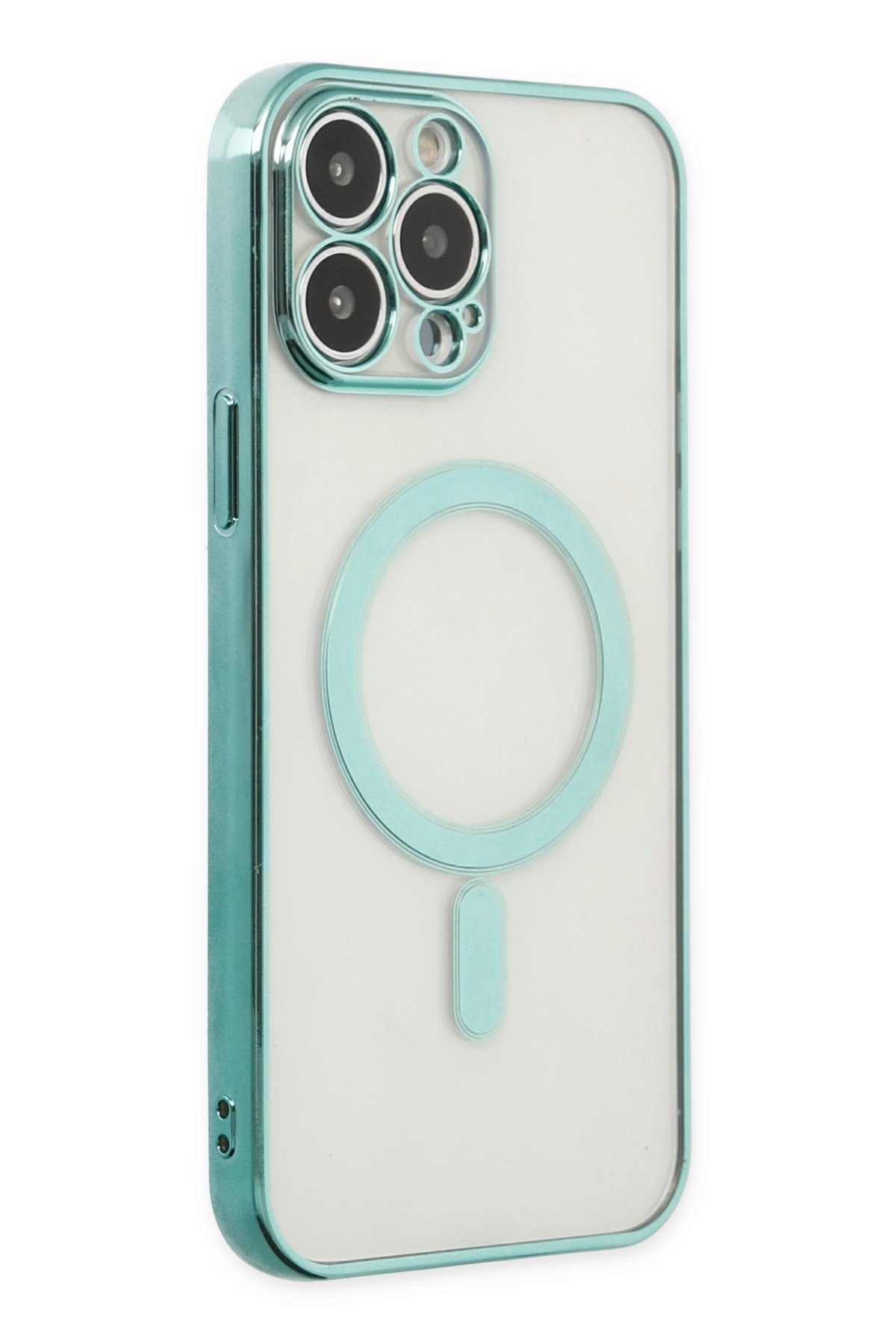 Newface iPhone 14 Pro Max Kılıf Boyi Magsafe Silikon Kapak - Siyah