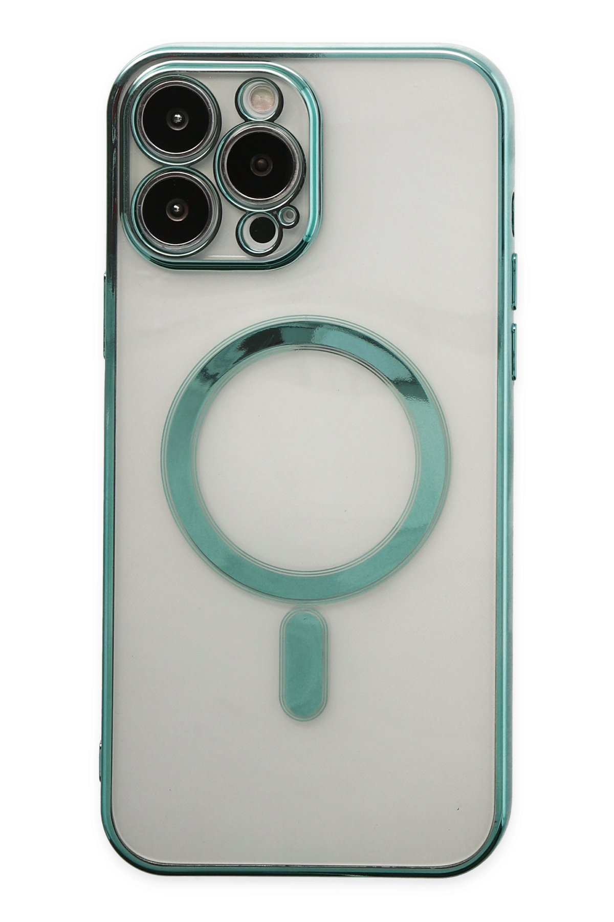 Newface iPhone 14 Pro Max Kılıf Boyi Magsafe Silikon Kapak - Siyah