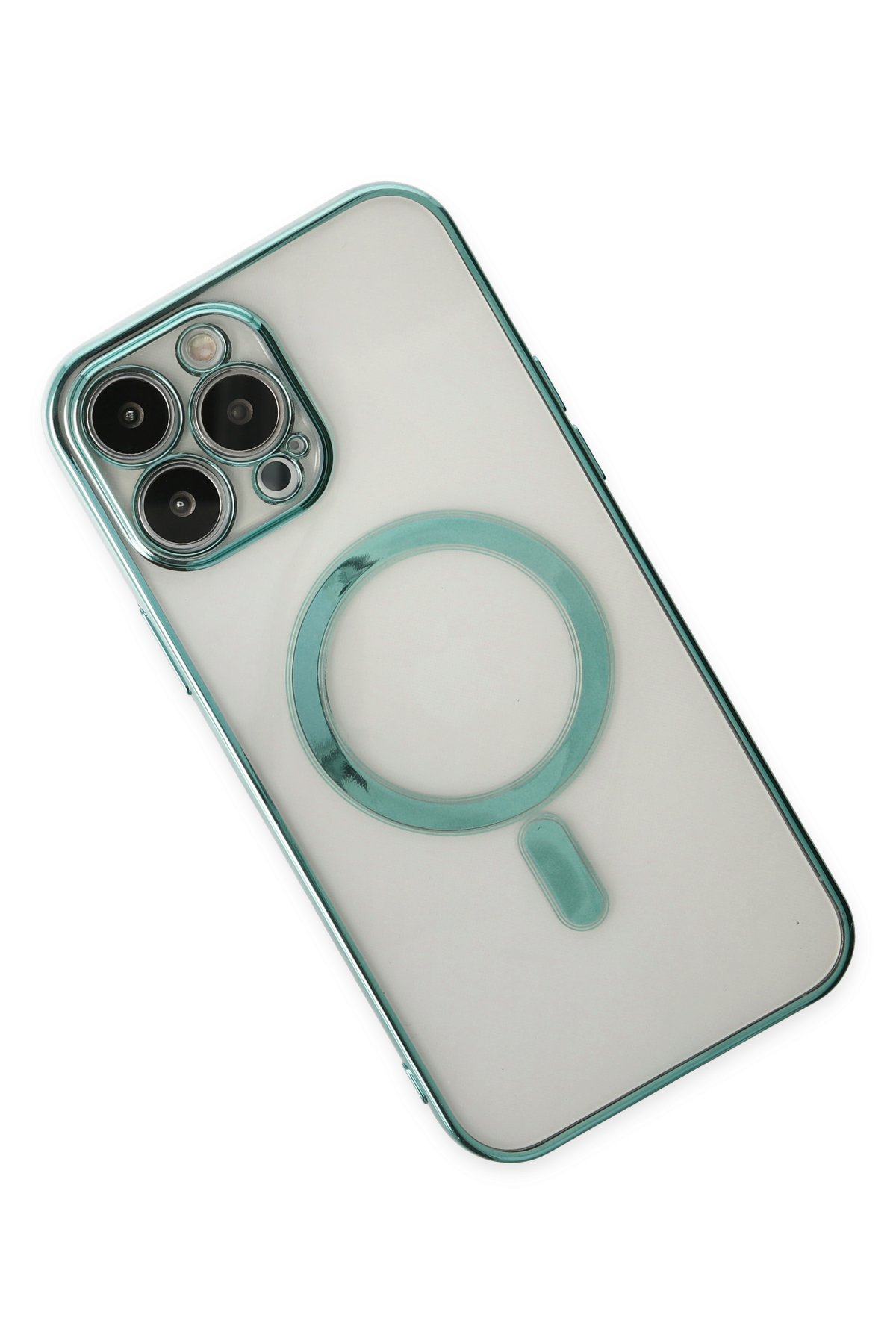 Newface iPhone 14 Pro Max Kılıf Boyi Magsafe Silikon Kapak - Siyah