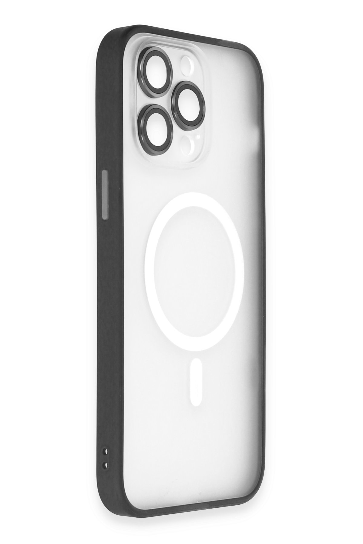 Newface iPhone 14 Pro Max Kılıf Oslo Magsafe Kapak - Siyah