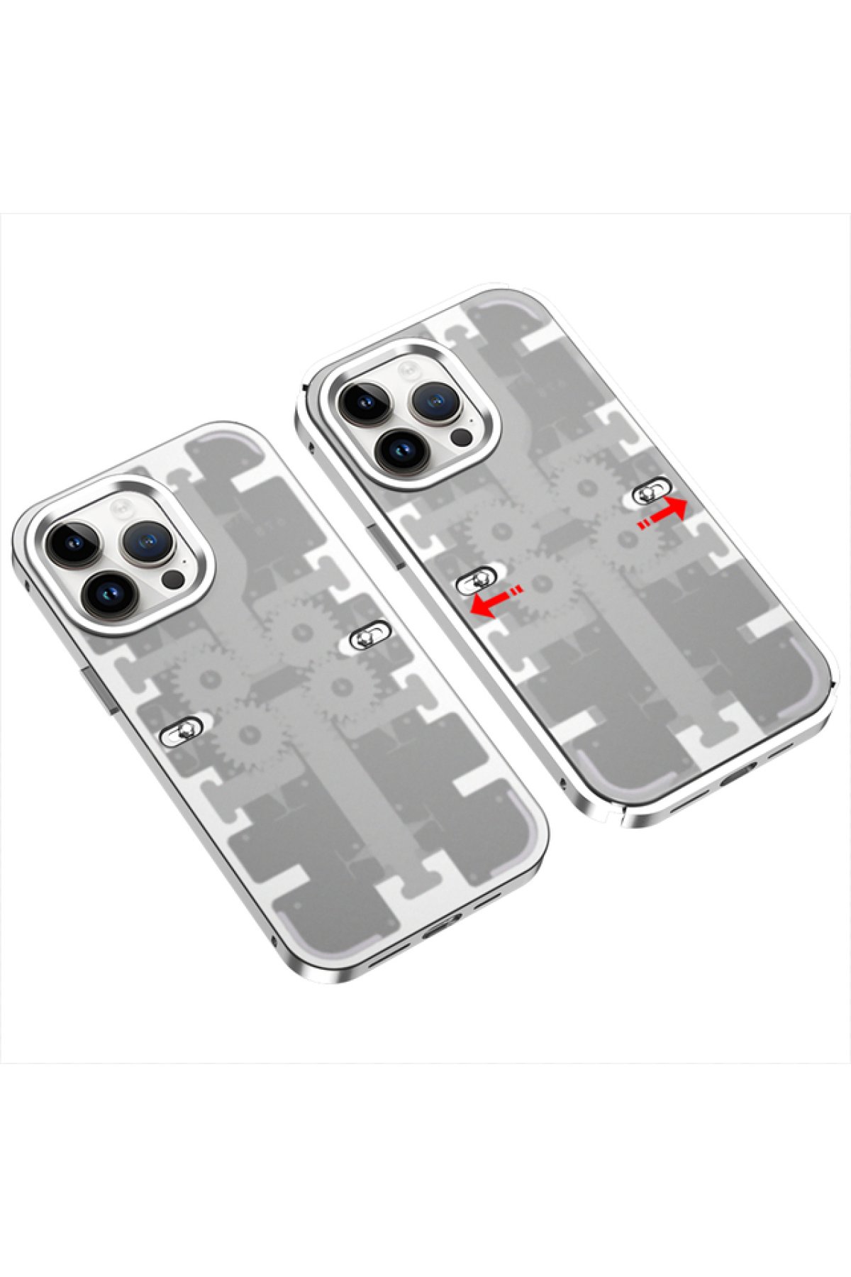 Newface iPhone 14 Pro Max Kılıf Daisy Simli Magsafe Kapak - Siyah