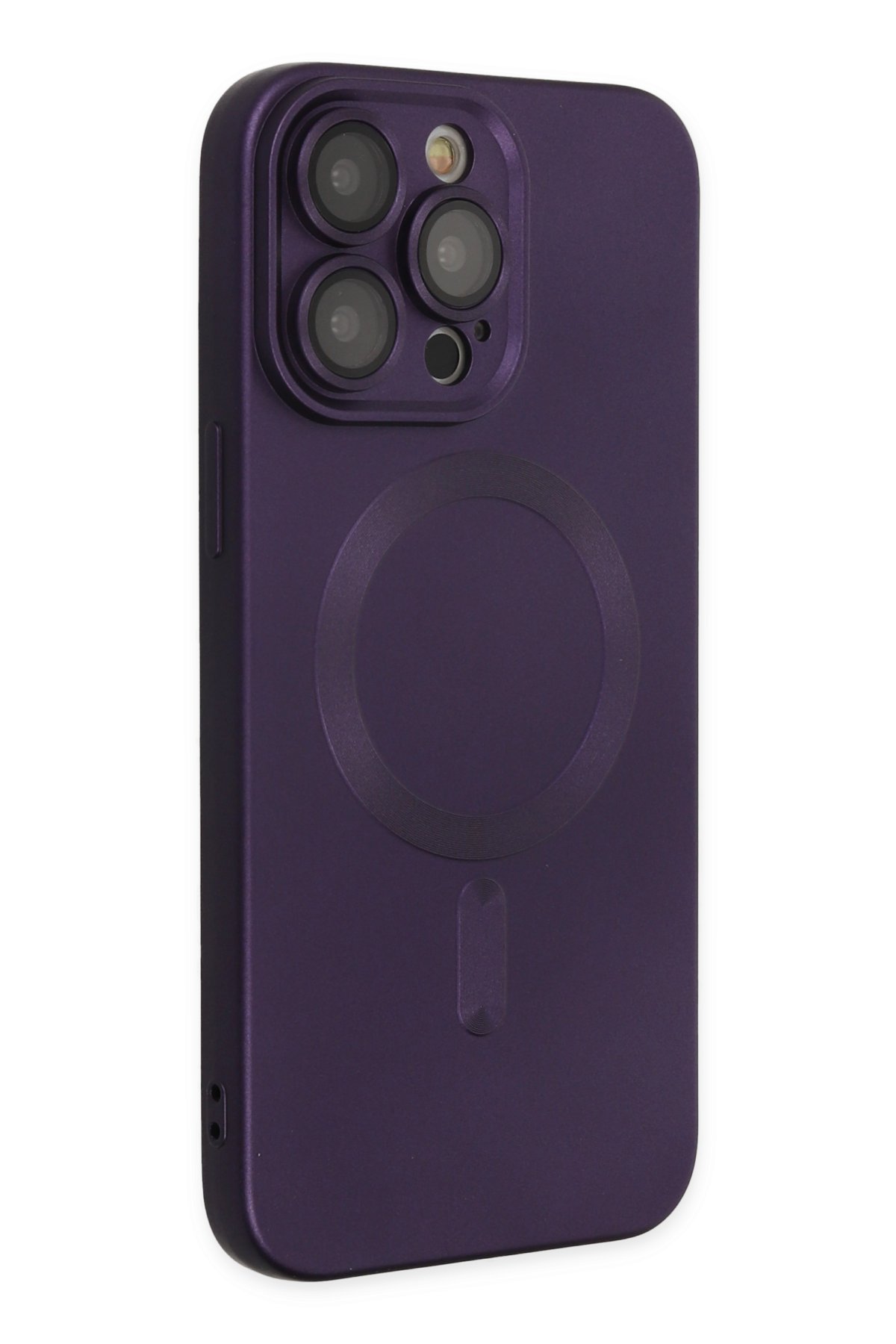 Newface iPhone 14 Pro Max Kılıf Merkür Magneticsafe Standlı Kapak - Lacivert