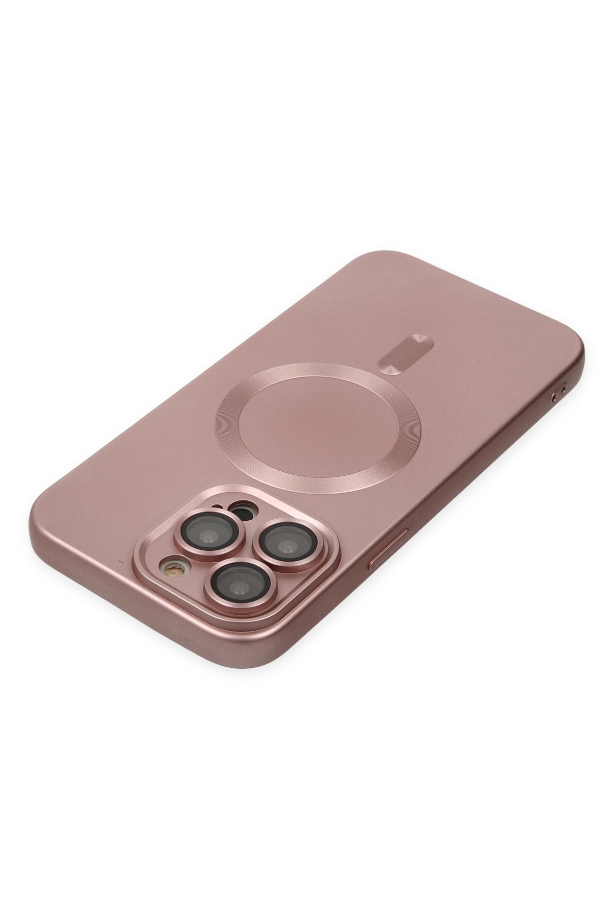 Newface iPhone 14 Pro Max Kılıf Montreal Yüzüklü Silikon Kapak - Lacivert