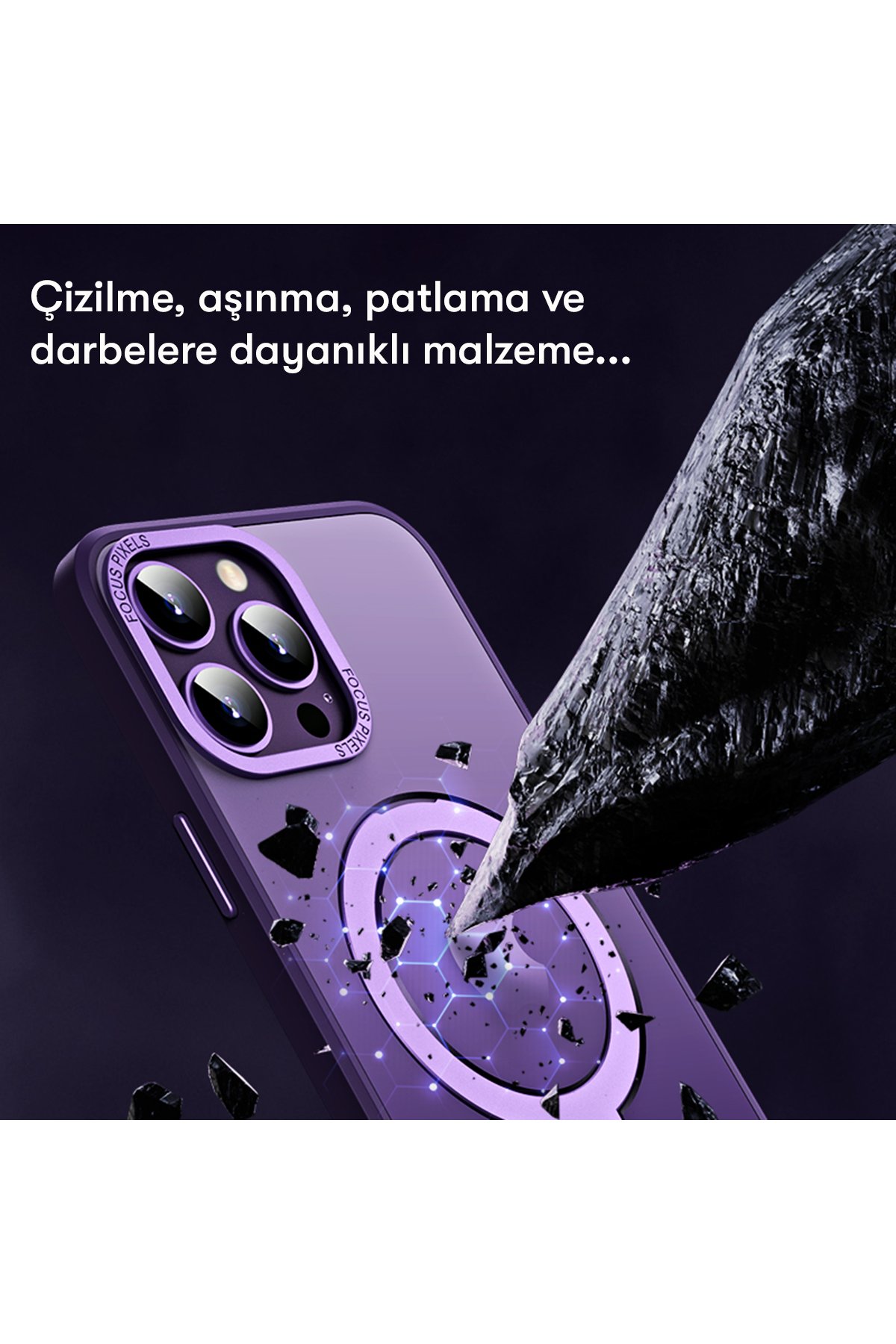Newface iPhone 14 Pro Max Kılıf Crew Desenli Kapak - Kız Kulesi