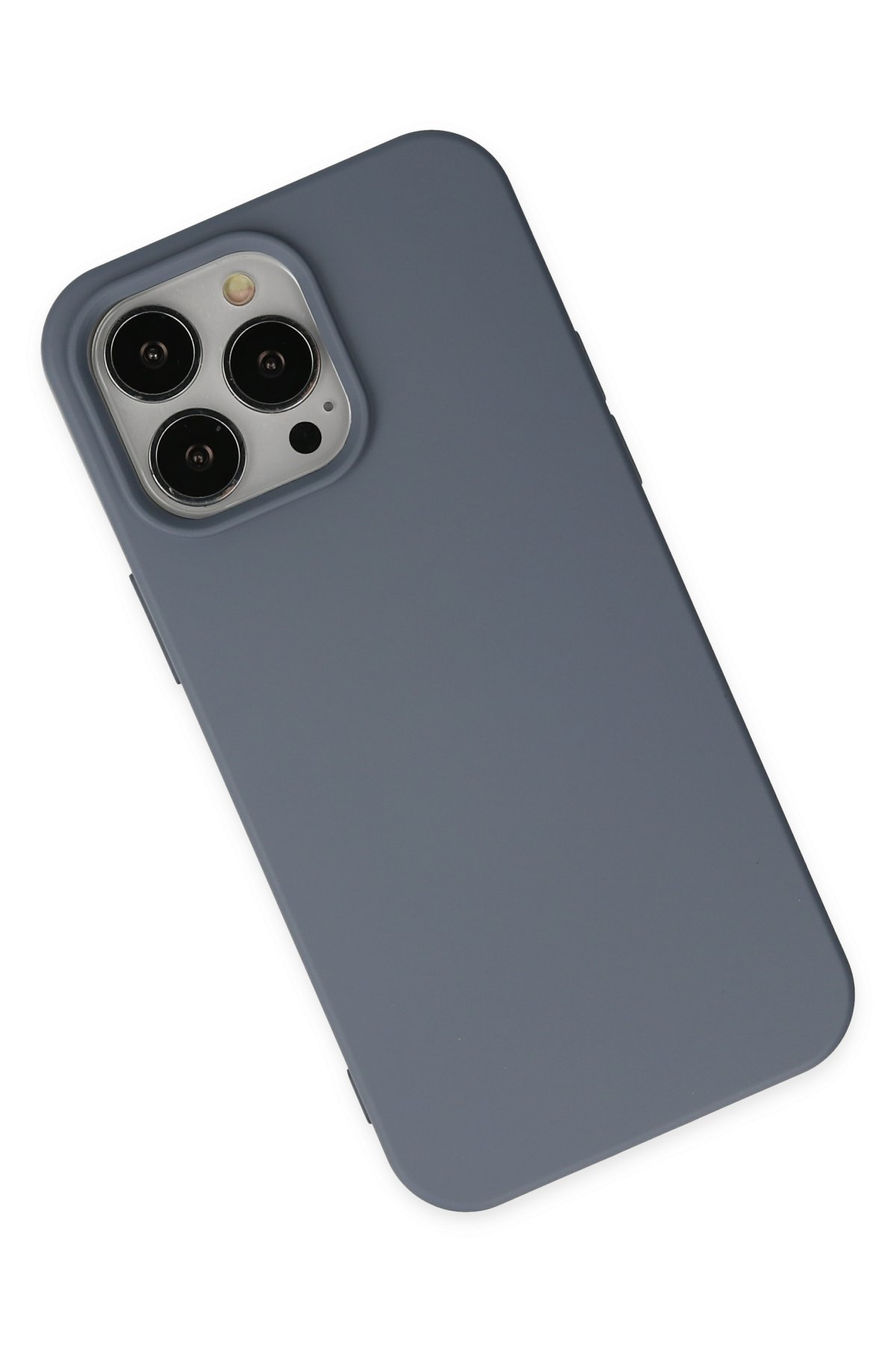 Newface iPhone 14 Pro Max Kılıf Glass Kapak - Lacivert