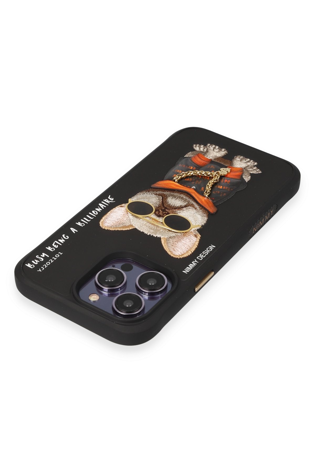 Newface iPhone 14 Pro Max Kılıf Sweet Desenli Silikon Kapak - Açık Mavi
