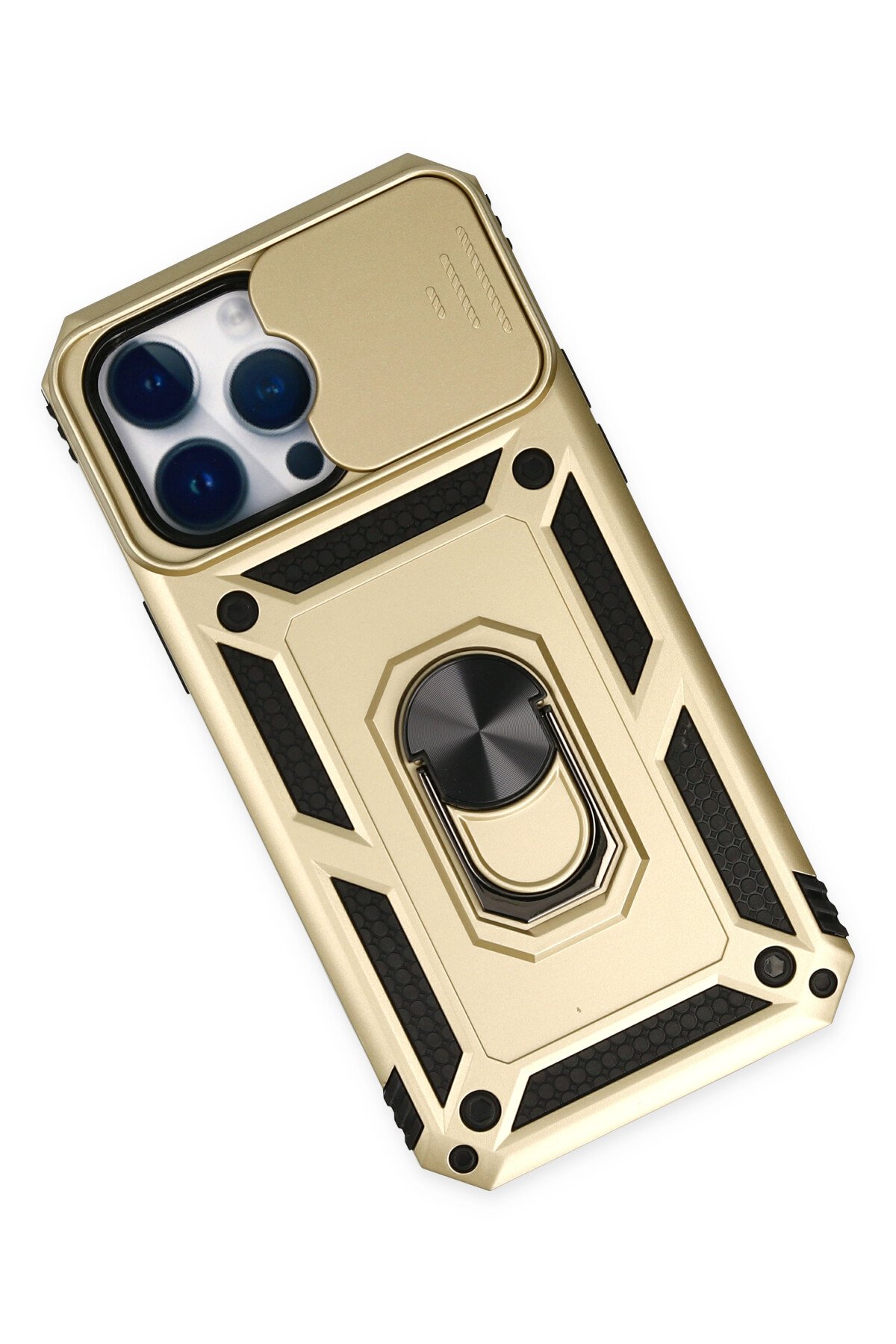 Newface iPhone 14 Pro Max Kılıf Platin Silikon - Siyah