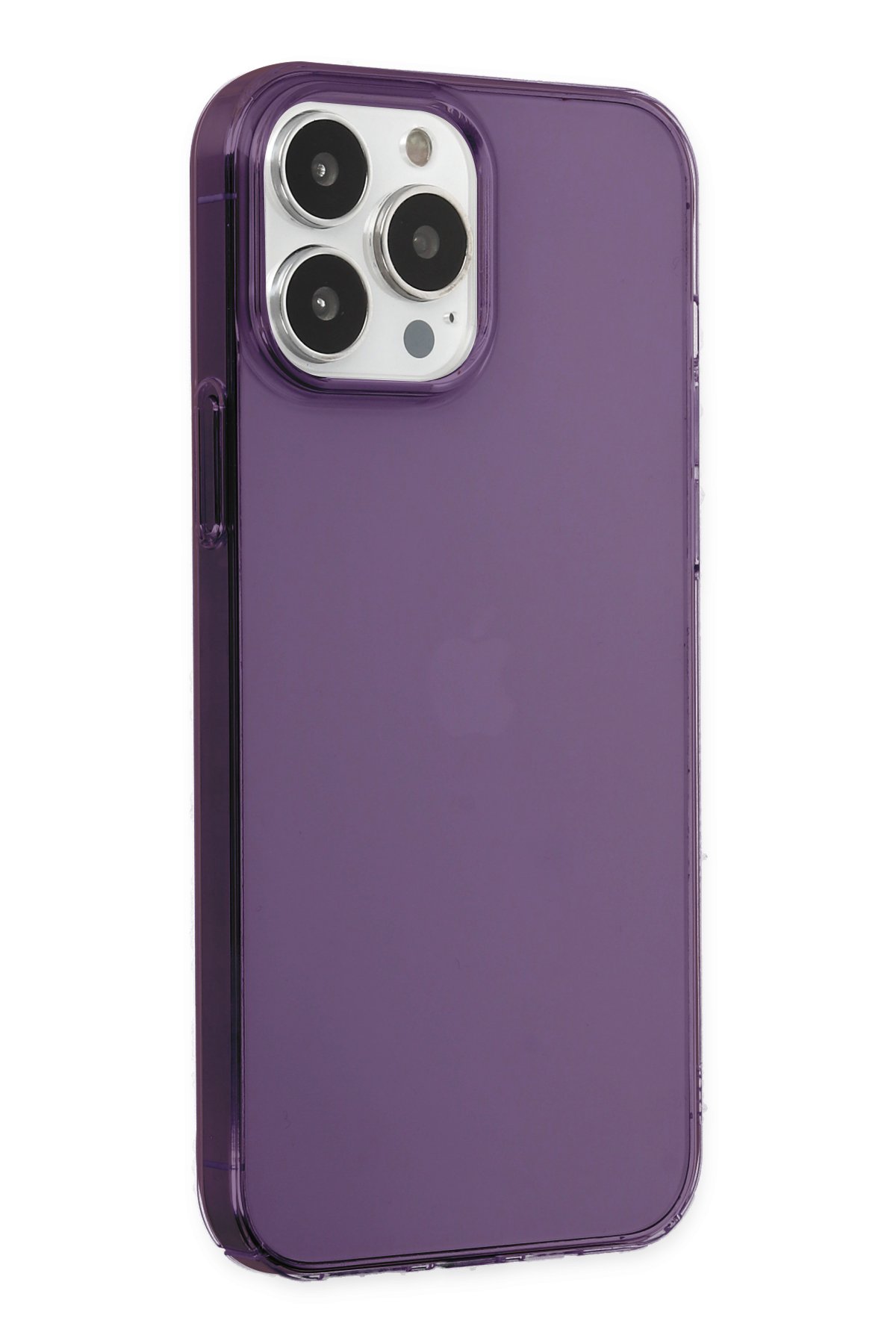 Newface iPhone 14 Pro Max Kılıf Montreal Silikon Kapak - Mor